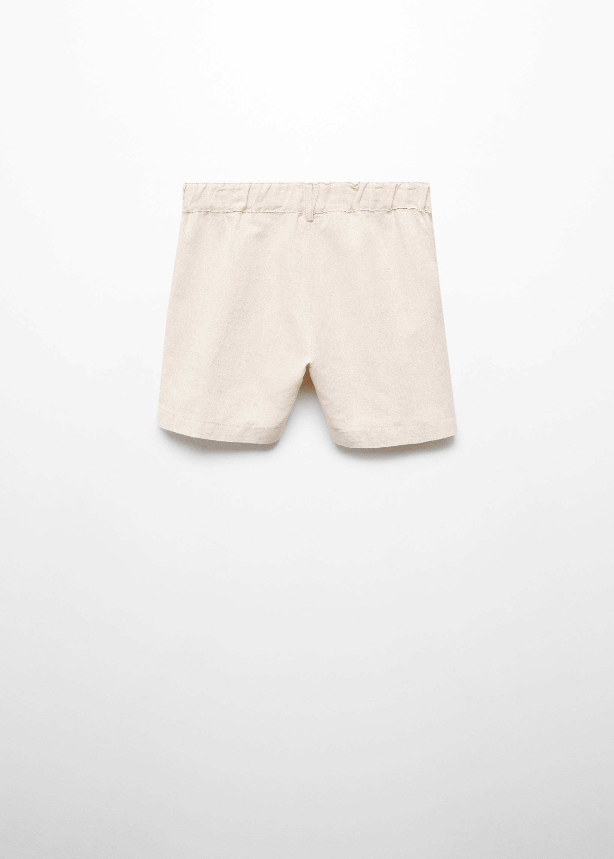 Linen-blend Bermuda shorts - Reverse of the article