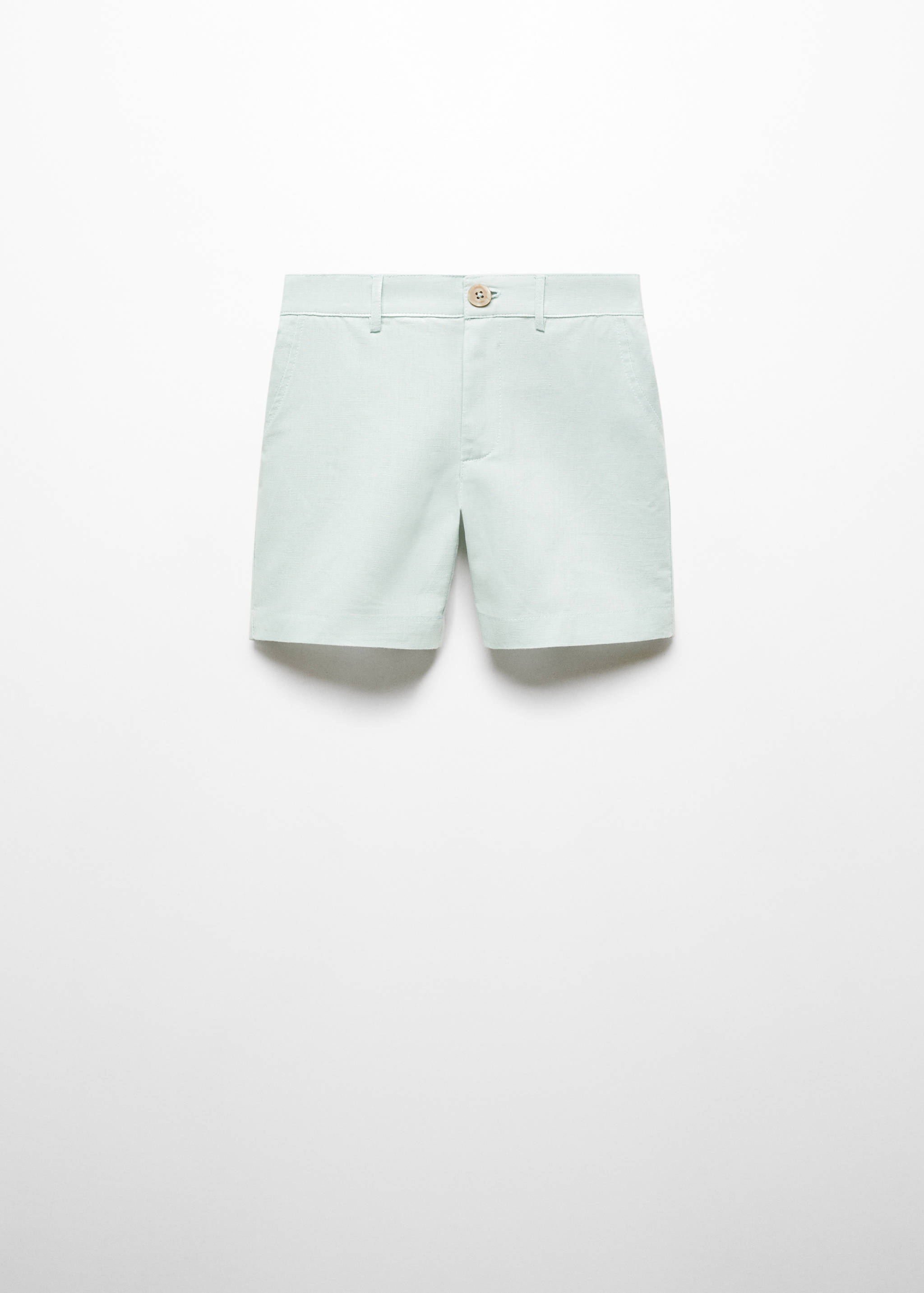 Linen-blend Bermuda shorts - Article without model