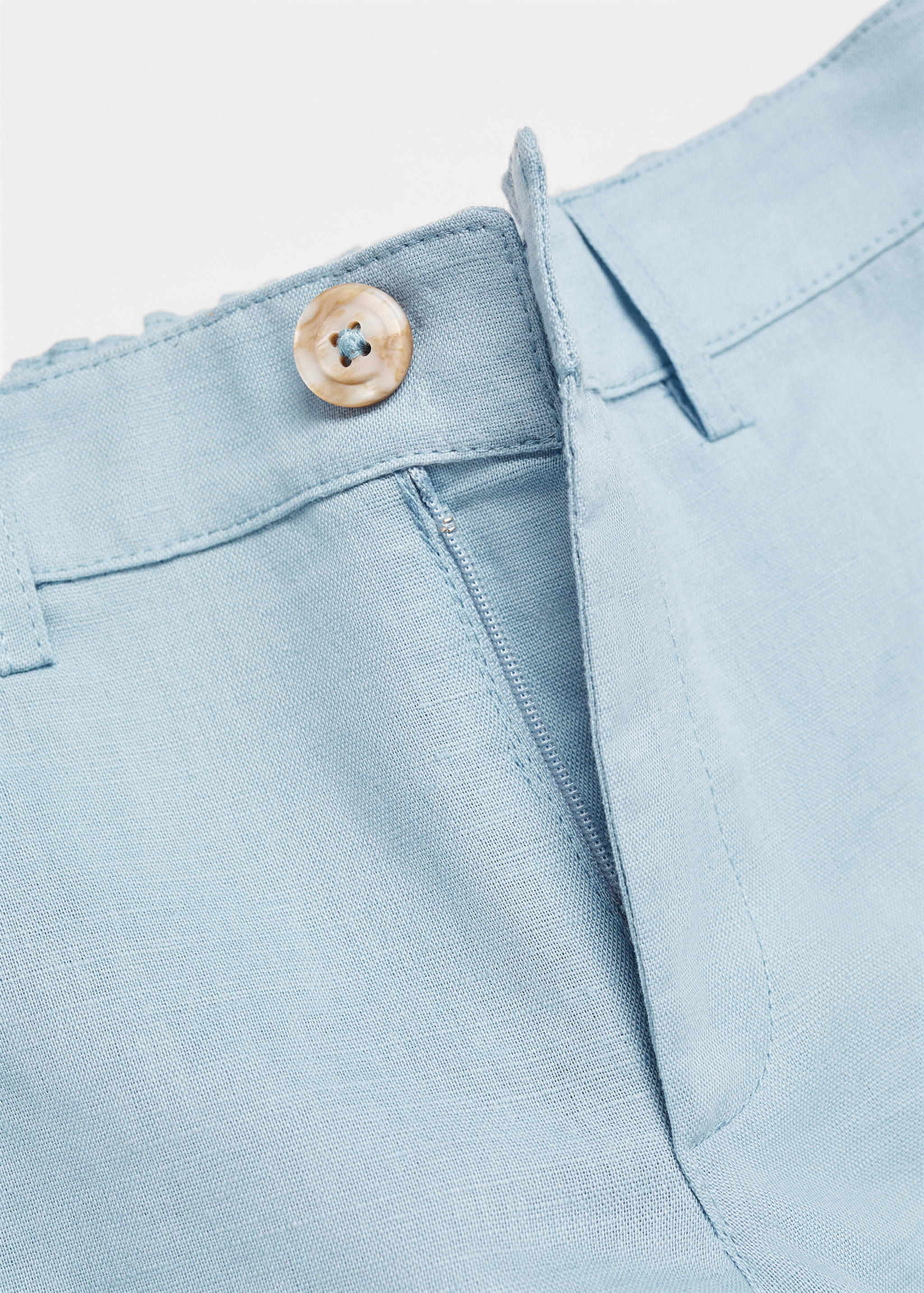 Linen-blend Bermuda shorts - Details of the article 8