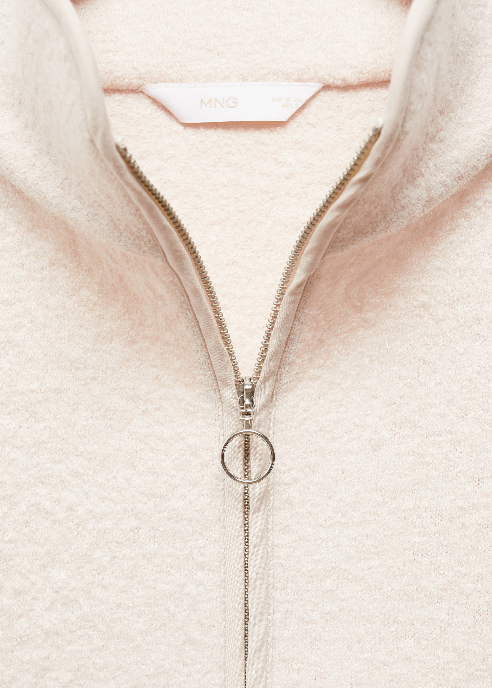 Zip-neck wool sweatshirt - Details of the article 8