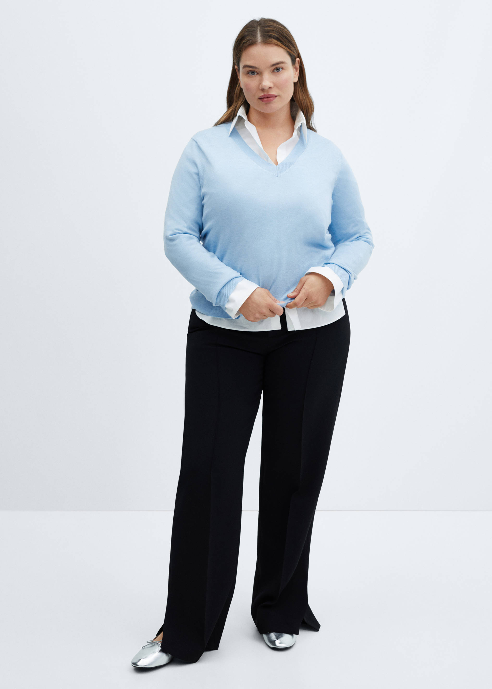 Pull-over maille col en V - Détail de l'article 3