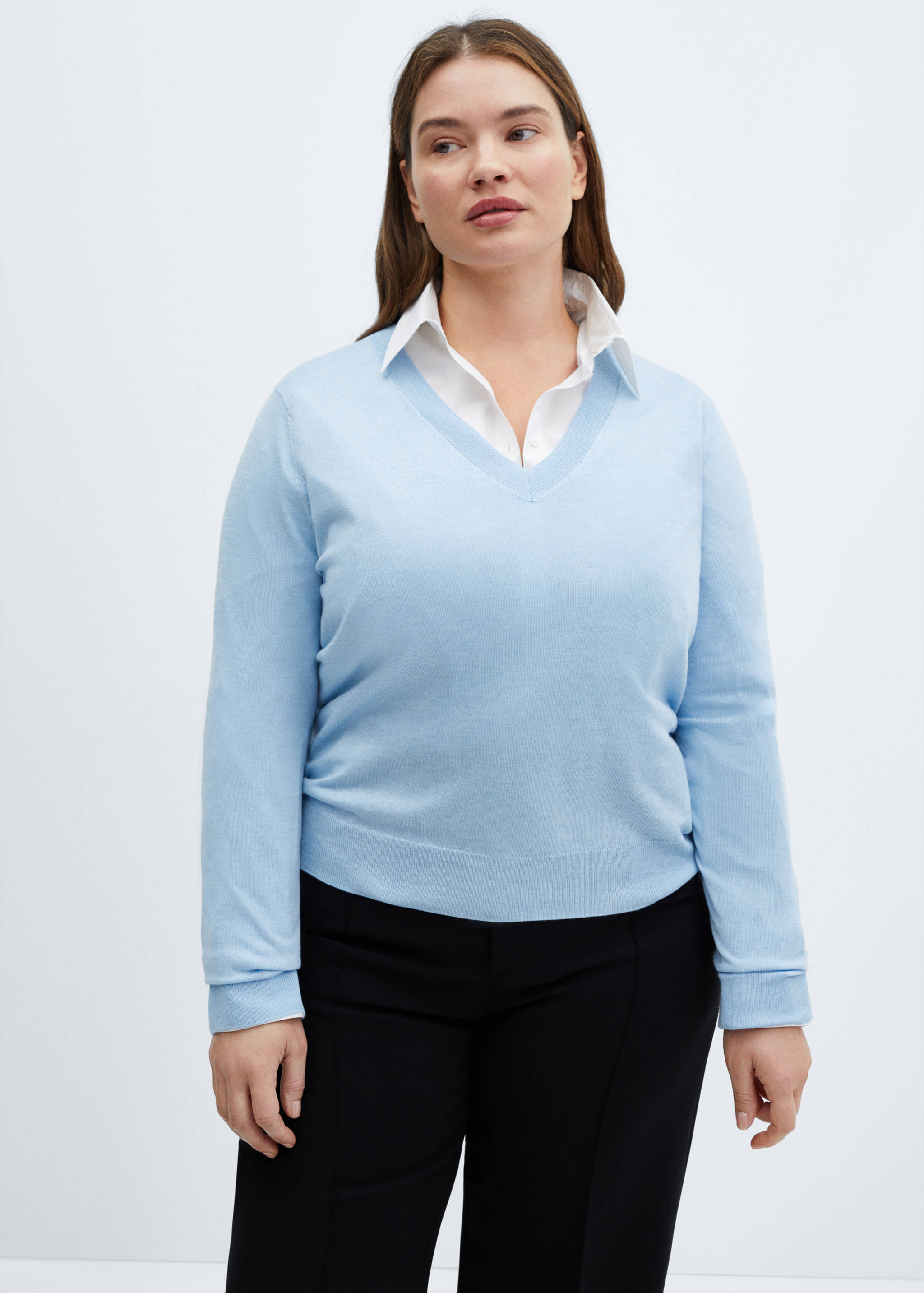 Pull-over maille col en V - Détail de l'article 5