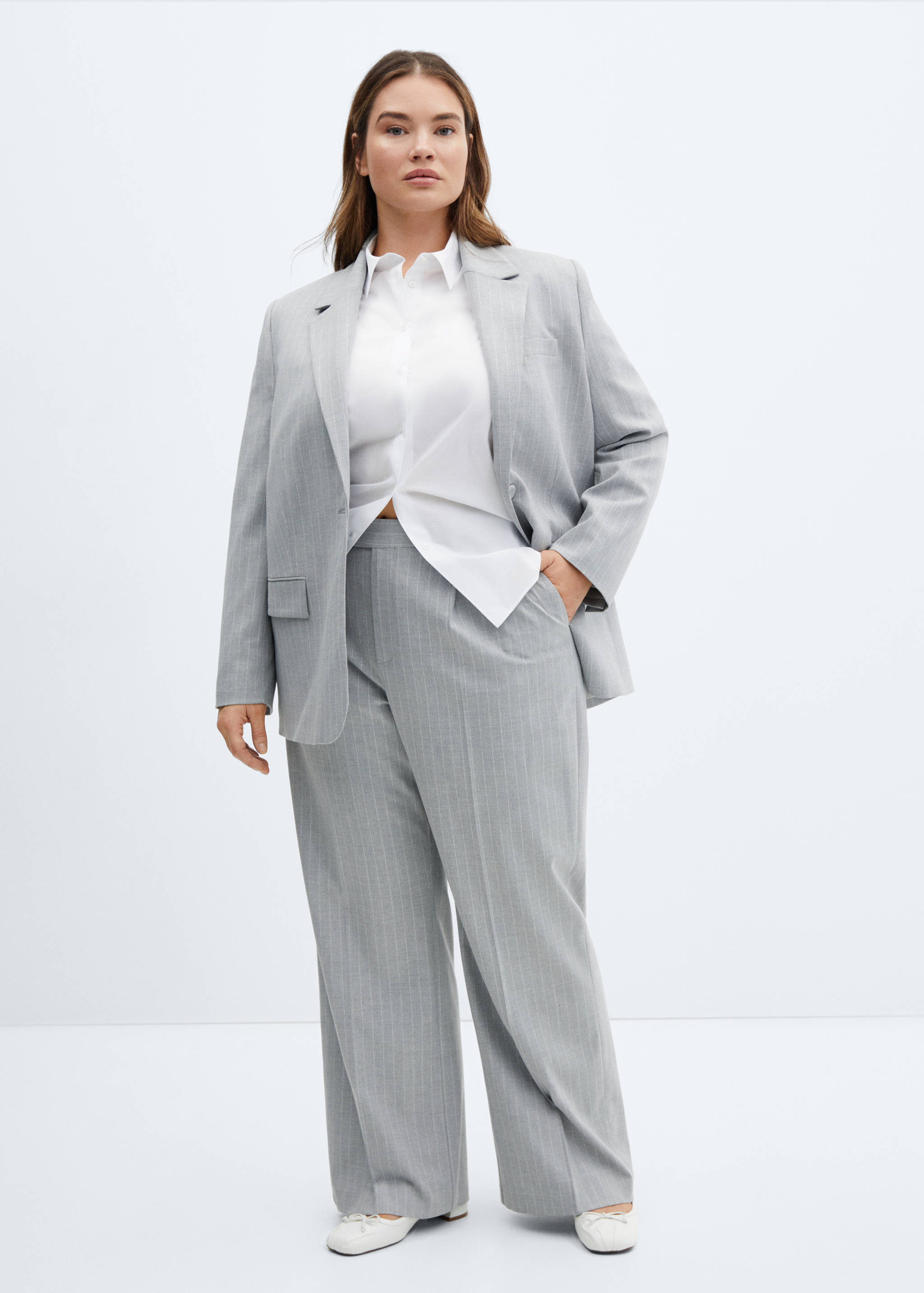 Pinstripe suit blazer - Details of the article 3