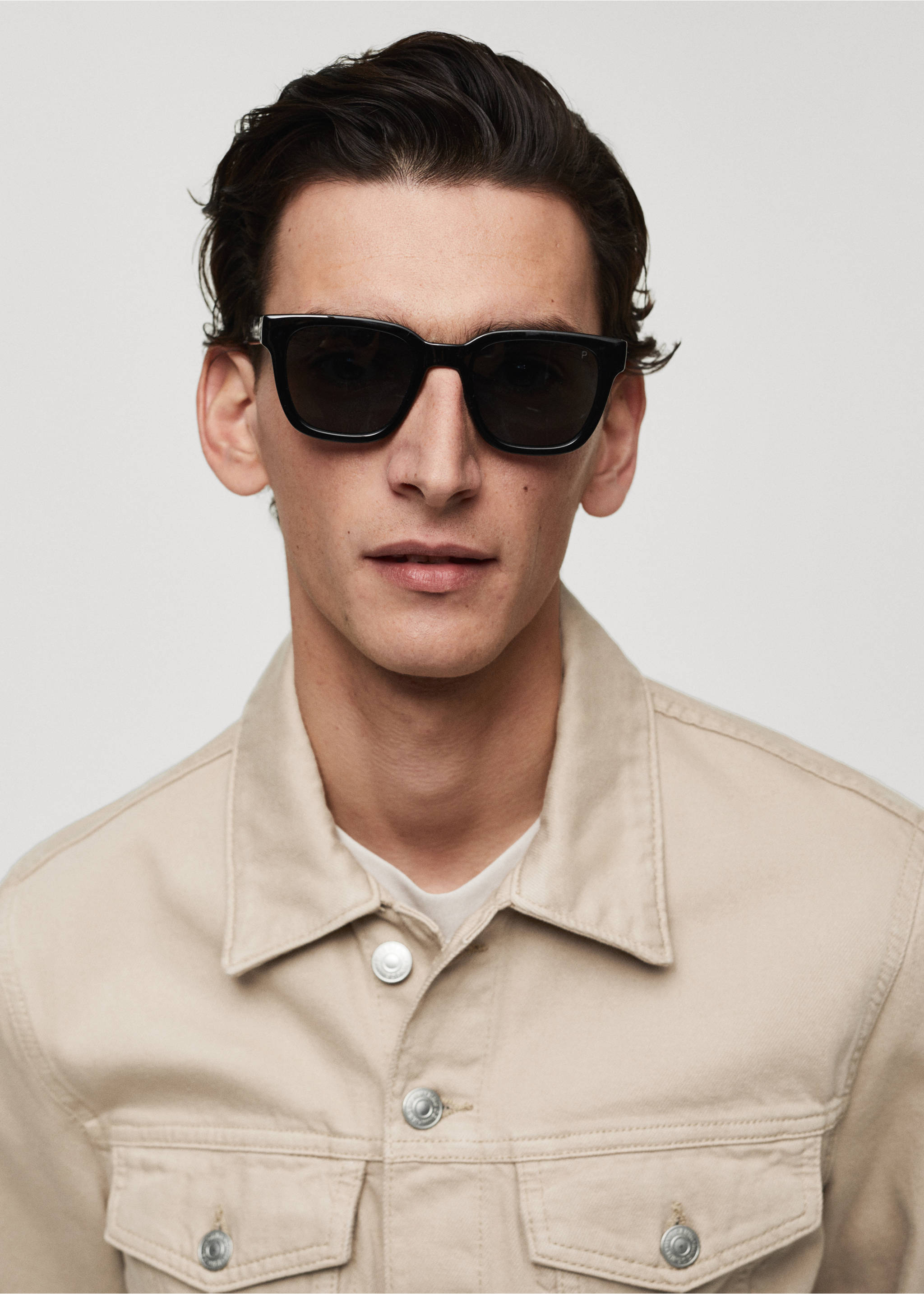 Blouson jean poches - Détail de l'article 1, Beige. Ref: 67084439-00.