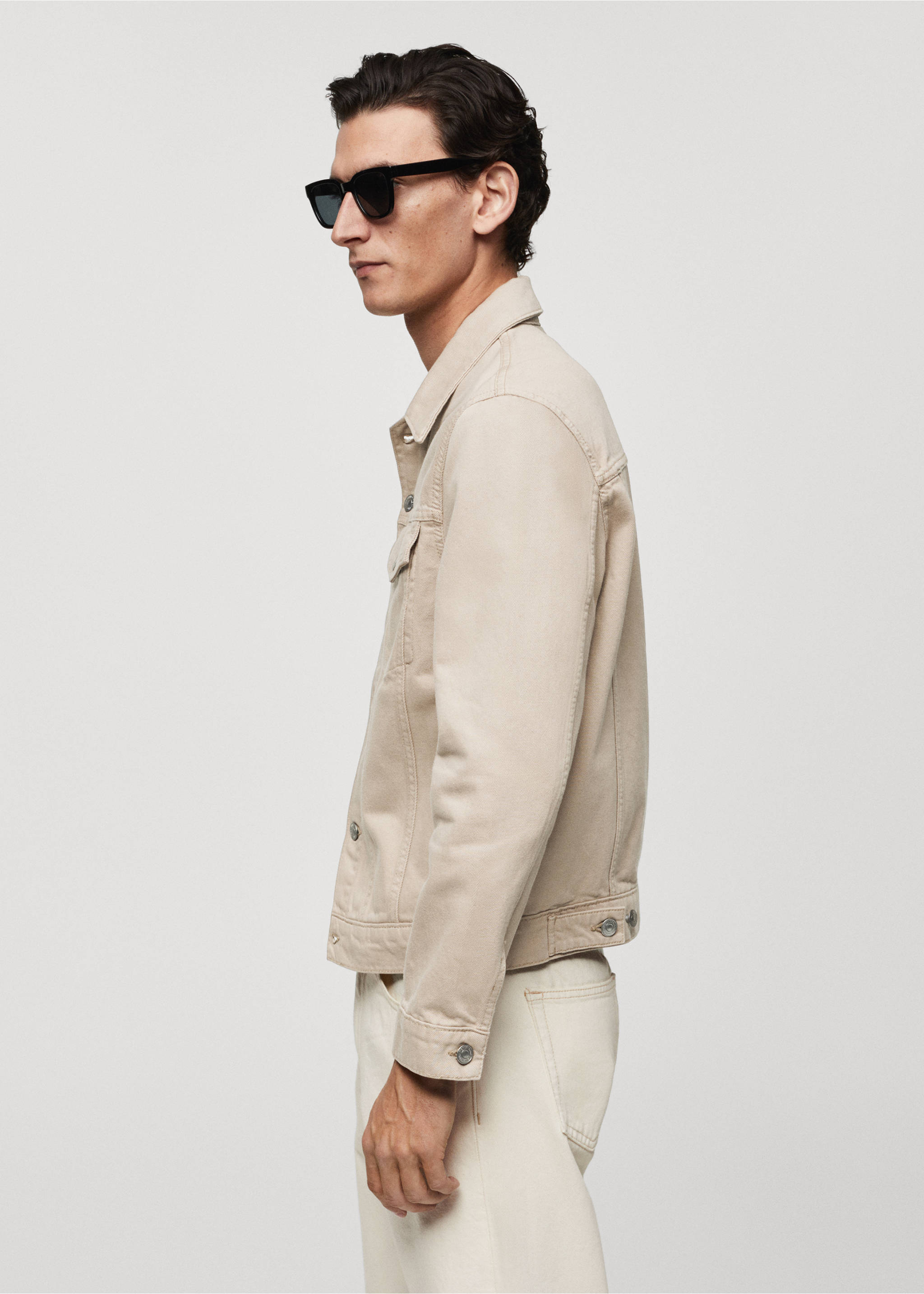 Blouson jean poches - Détail de l'article 2, Beige. Ref: 67084439-00.