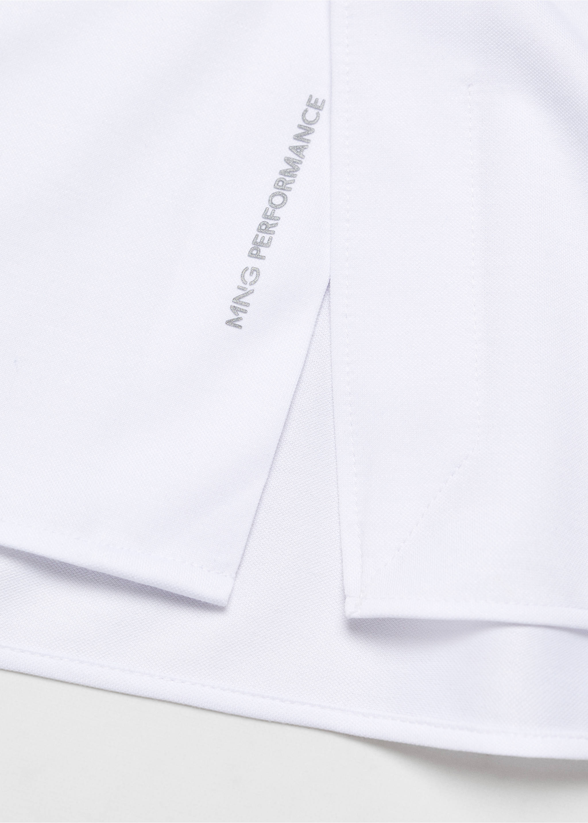 Slim fit cotton suit shirt - Details of the article 0, White. Ref: 67084441-00.