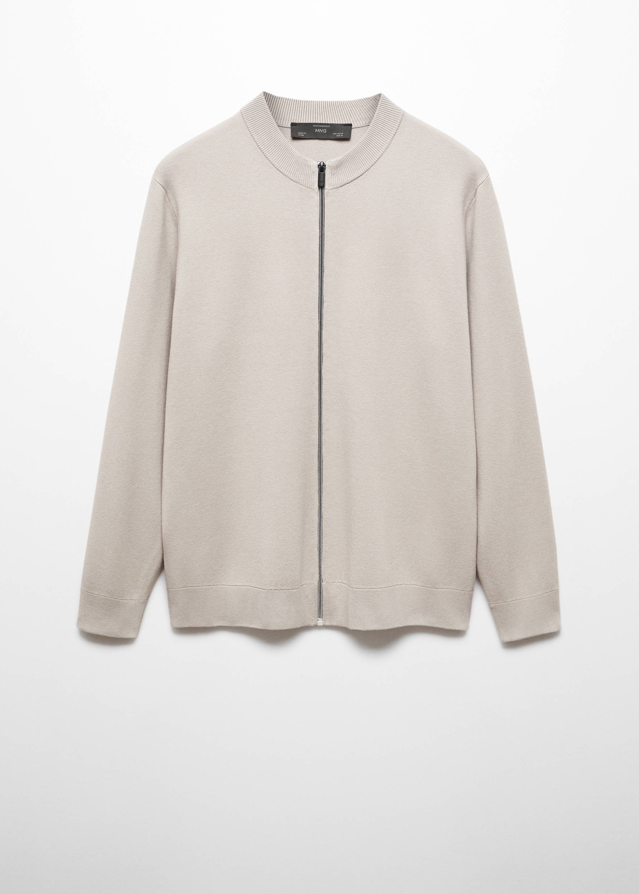 Cardigan termoregolante zip - Articolo senza modello
