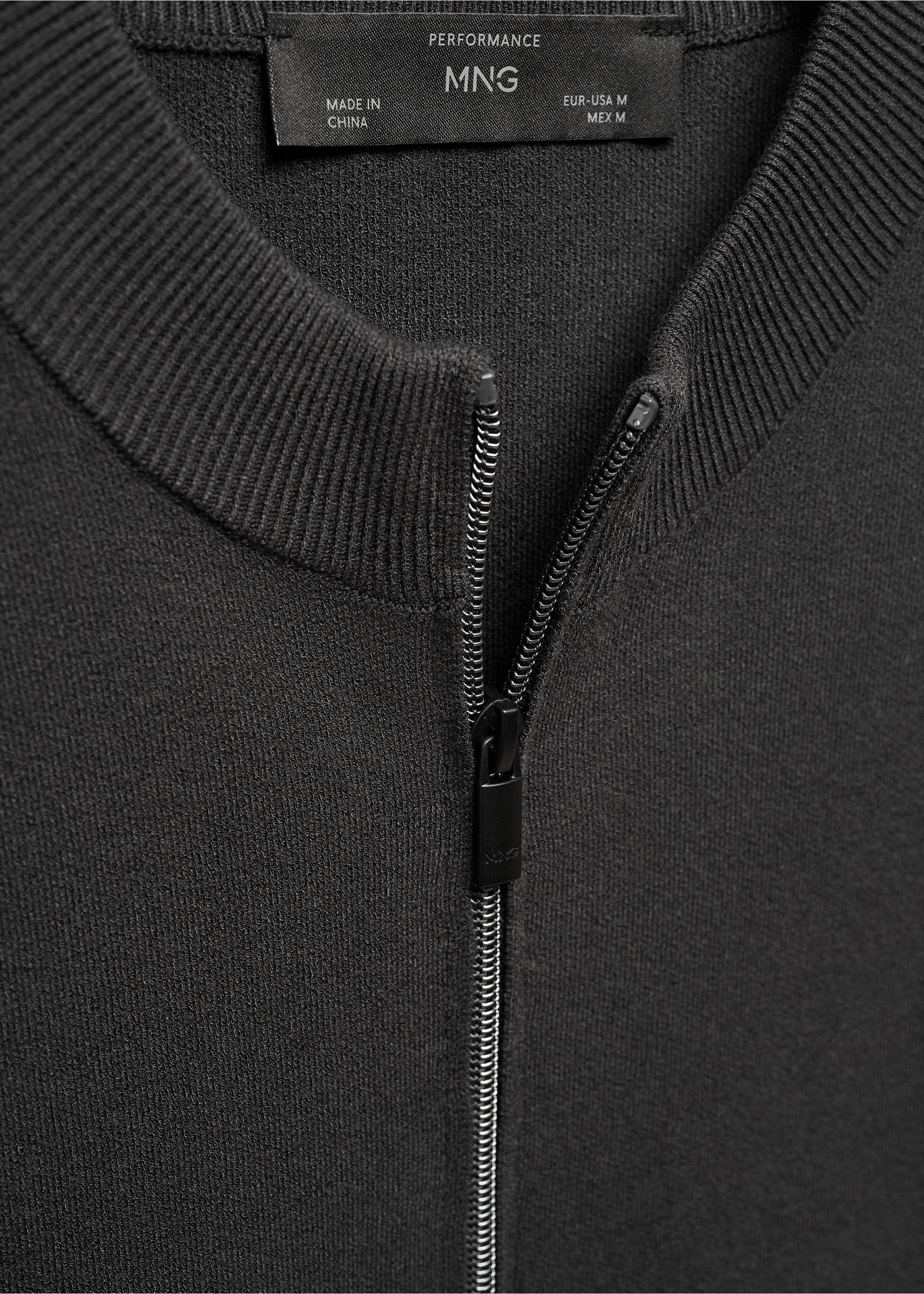 Cardigan termoregulator cu fermoar - Detaliu al articolului 8, Gri închis. Ref: 67084448-00.