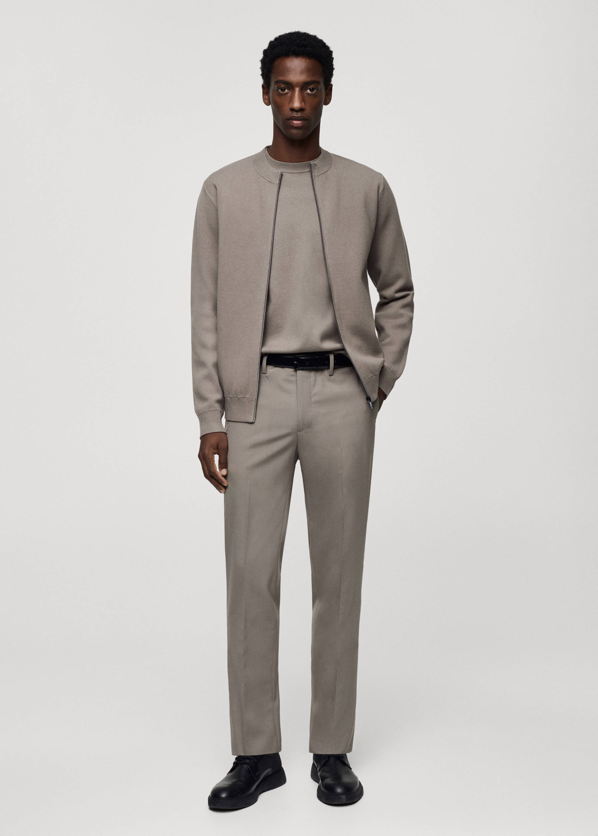 Thermoregulating zipped cardigan - General plane