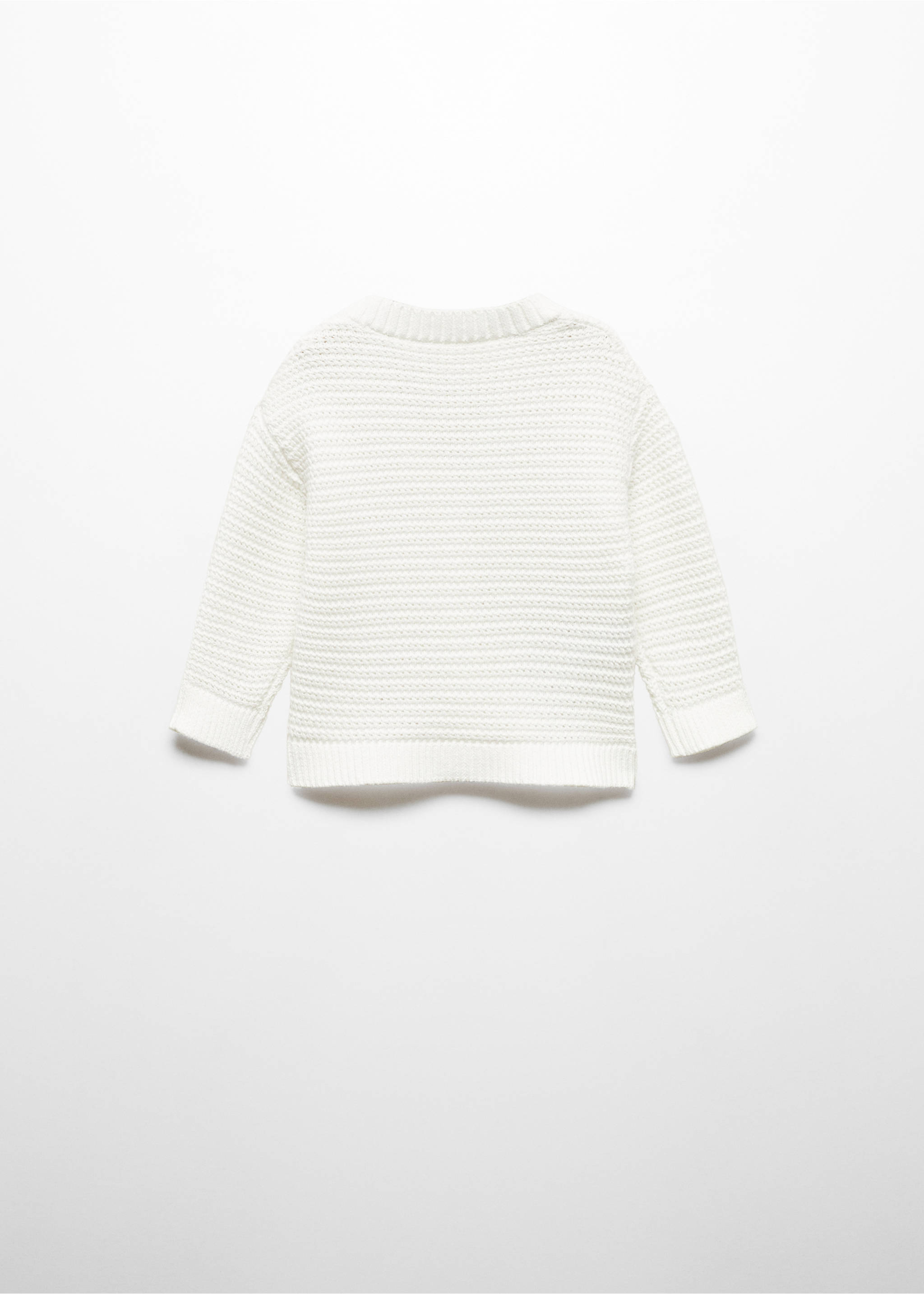 Càrdigan punt botons - Revers de l'article, Blanc trencat. Ref: 67084451-00.