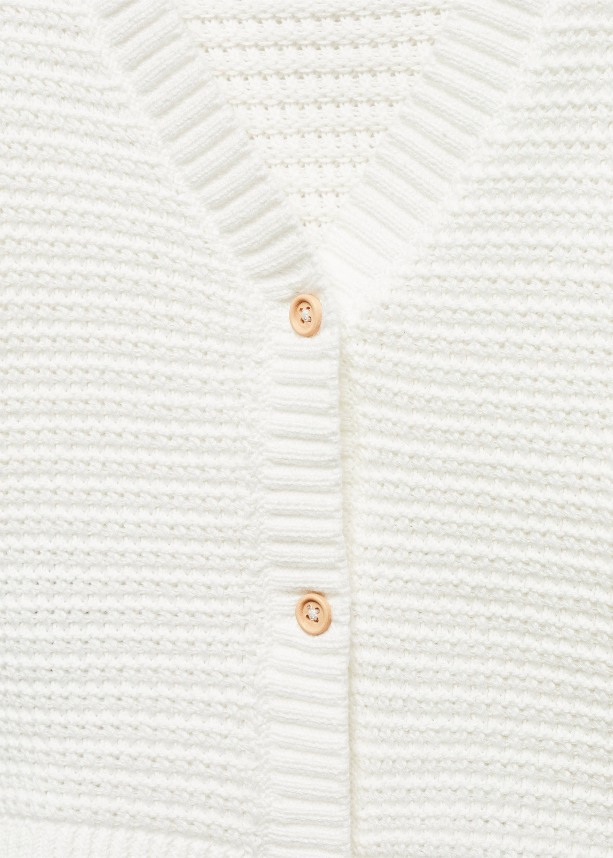 Càrdigan punt botons - Detall de l'article 0, Blanc trencat. Ref: 67084451-00.