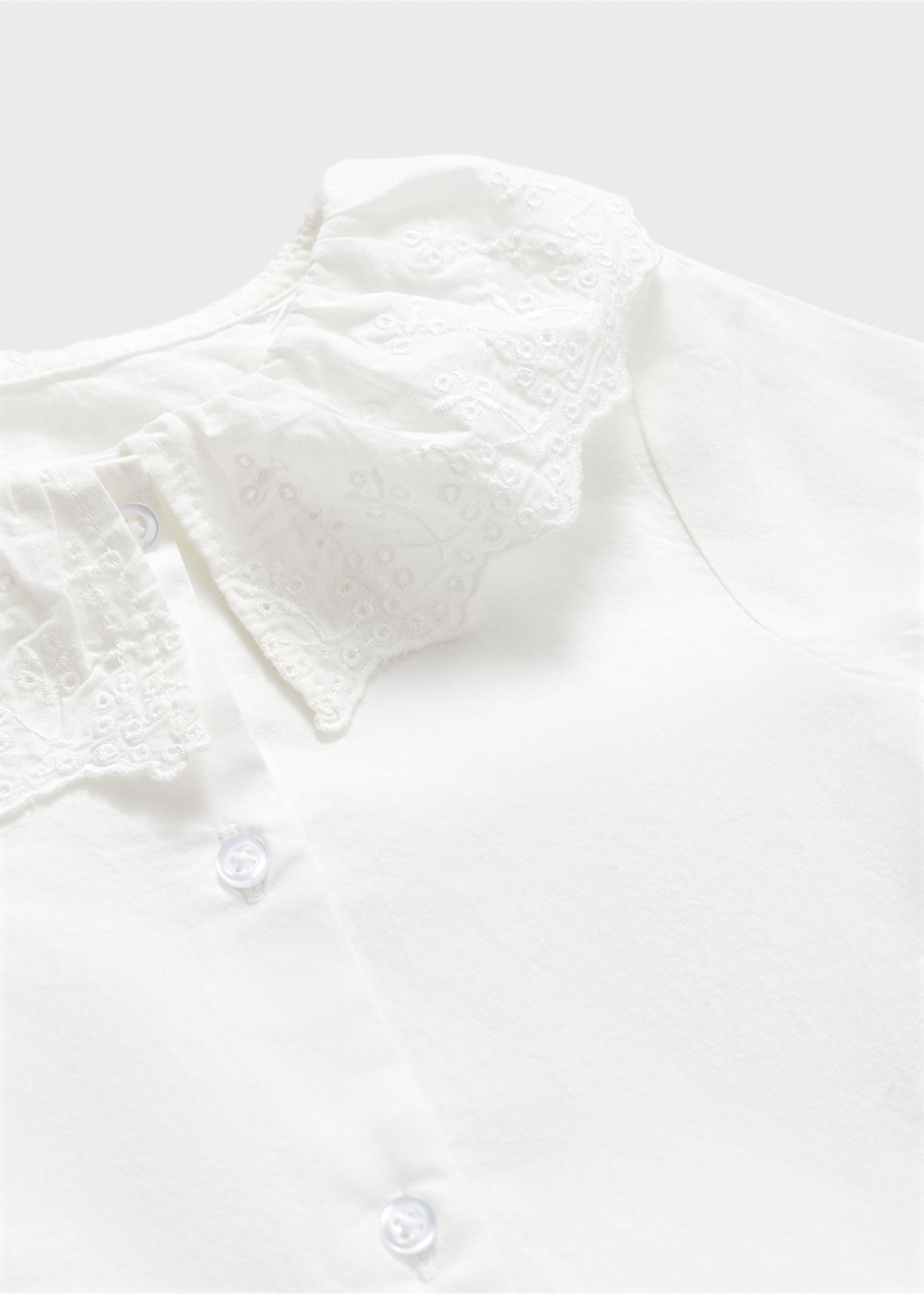 Cotton embroidered blouse - Details of the article 8