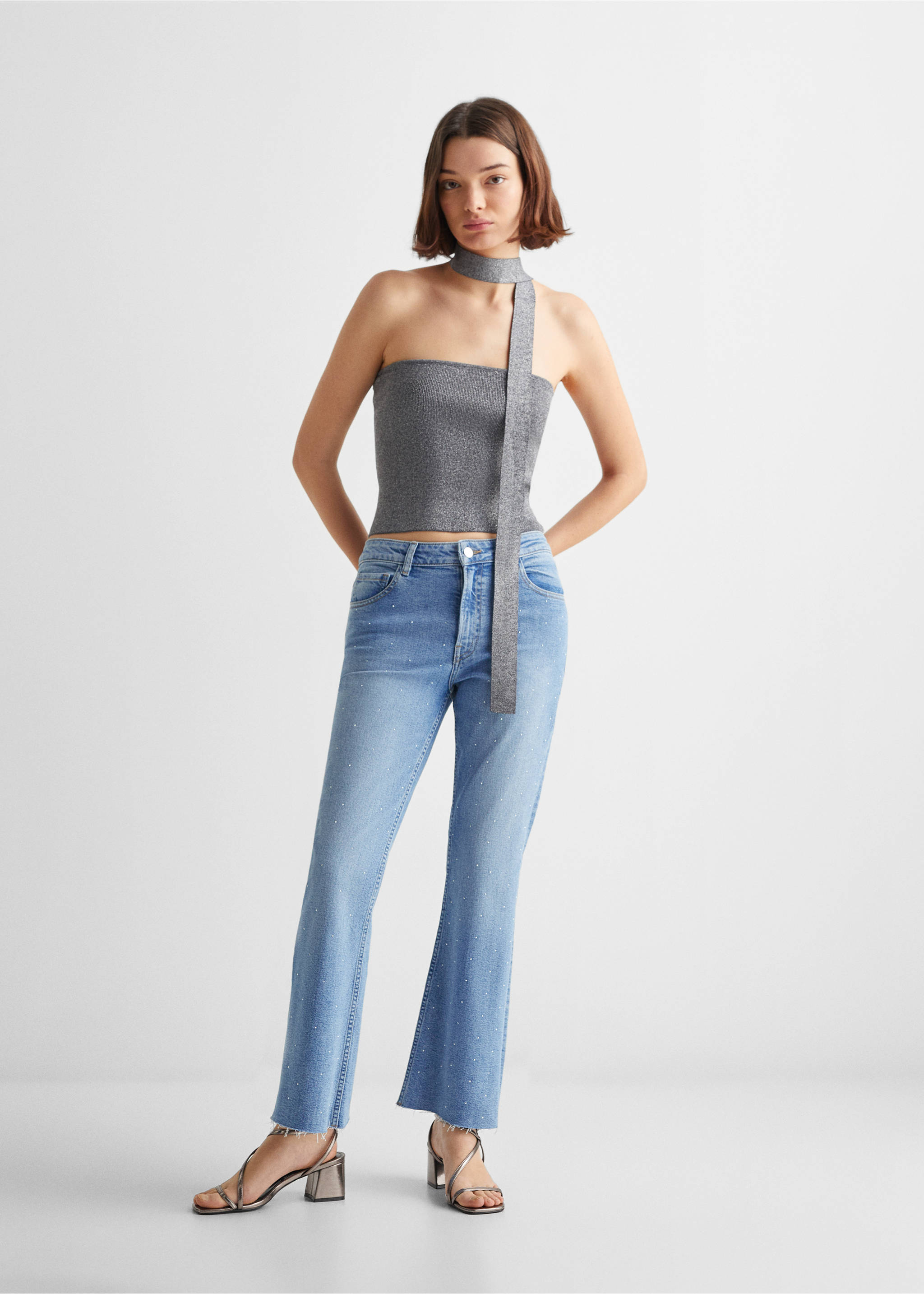 Top bandeau brillant - Plan général, Gris anthracite. Ref: 67084455-00.