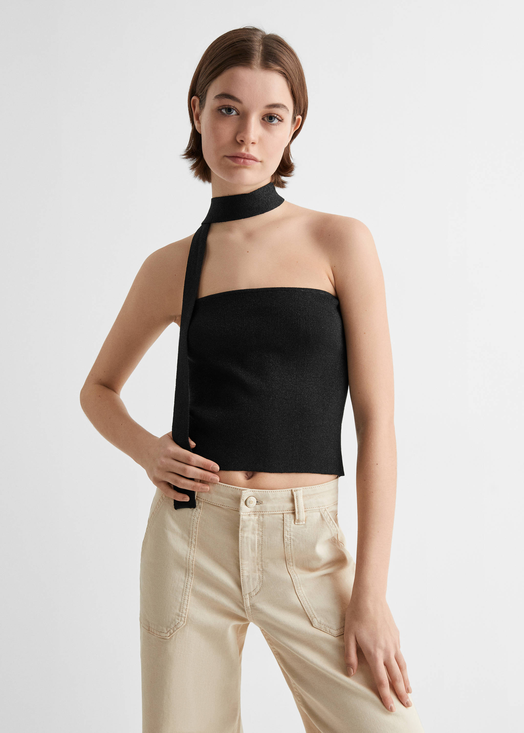 Top bandeau brillant - Plan moyen