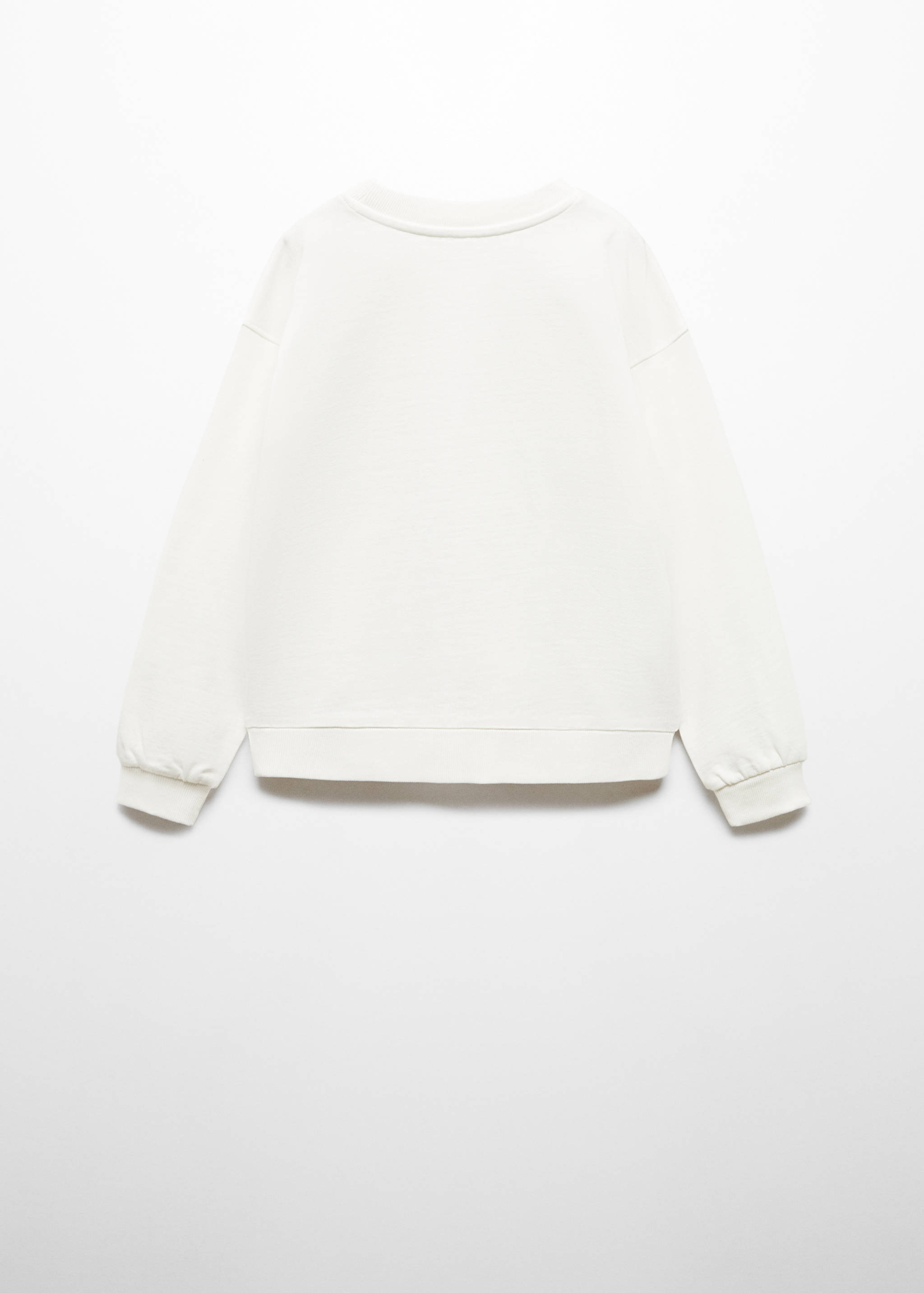 Cotton sweatshirt with sequins - Reverse of the article