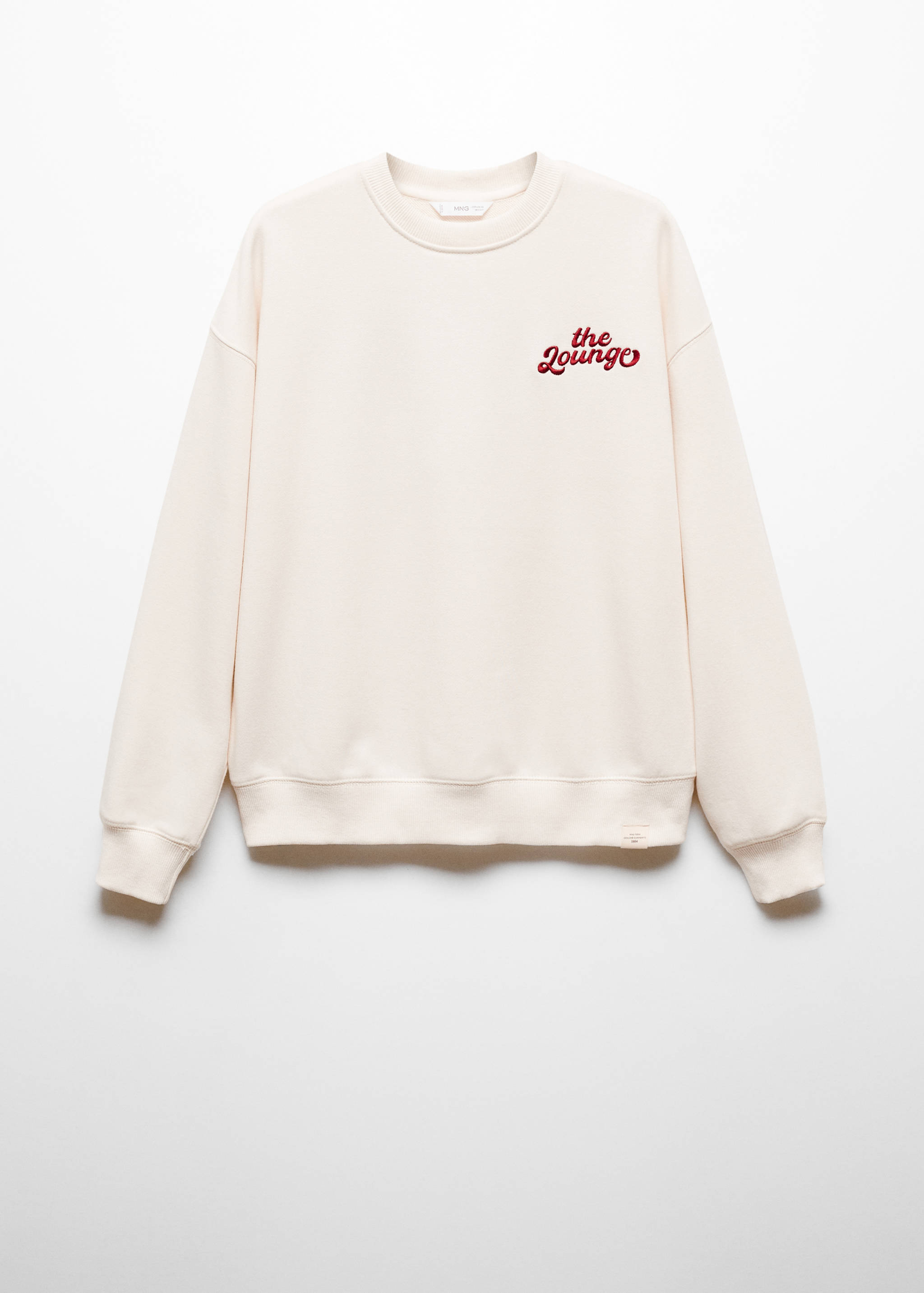 Printed message sweatshirt - Article without model