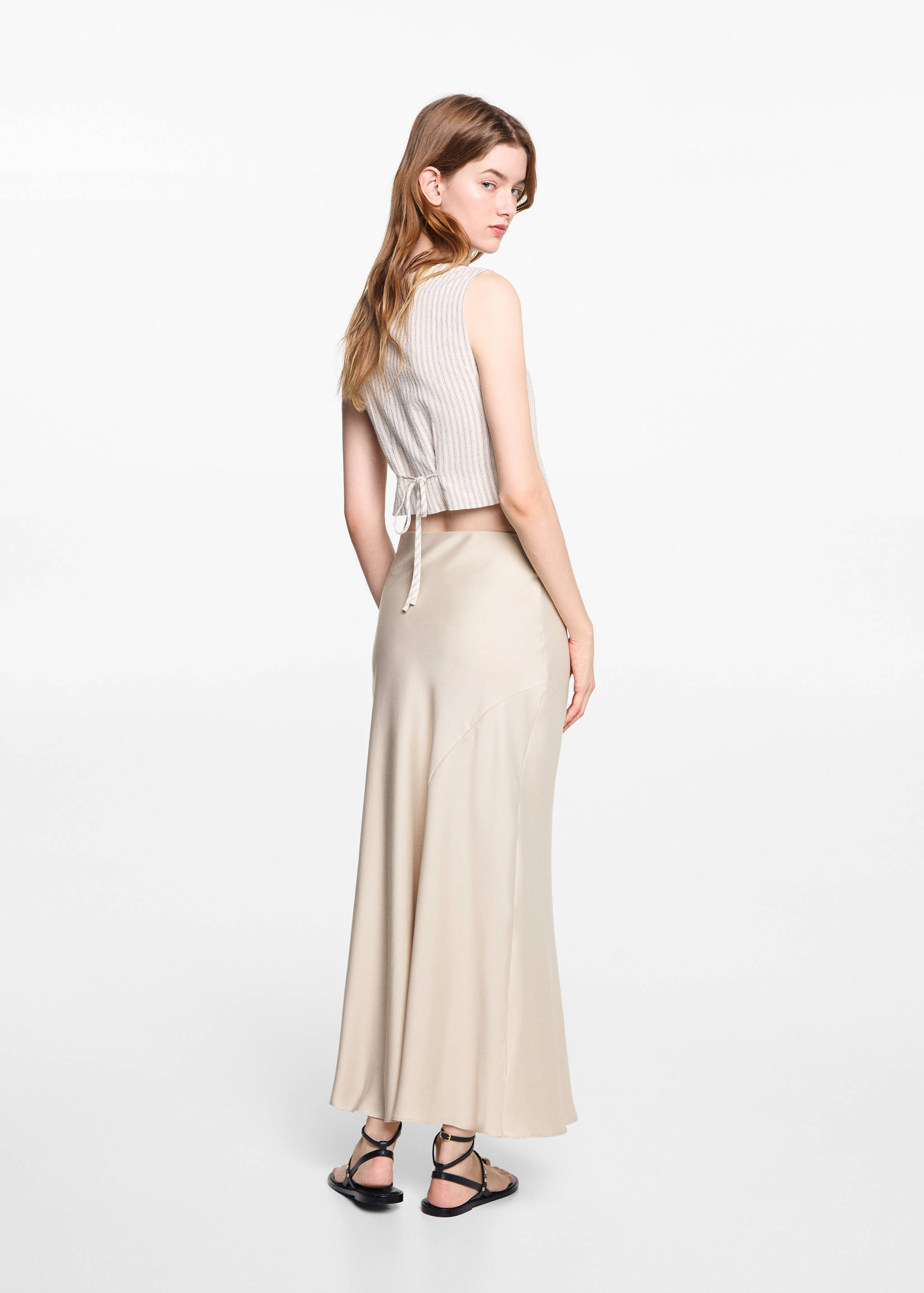 Jupe longue satinée - Verso de l’article