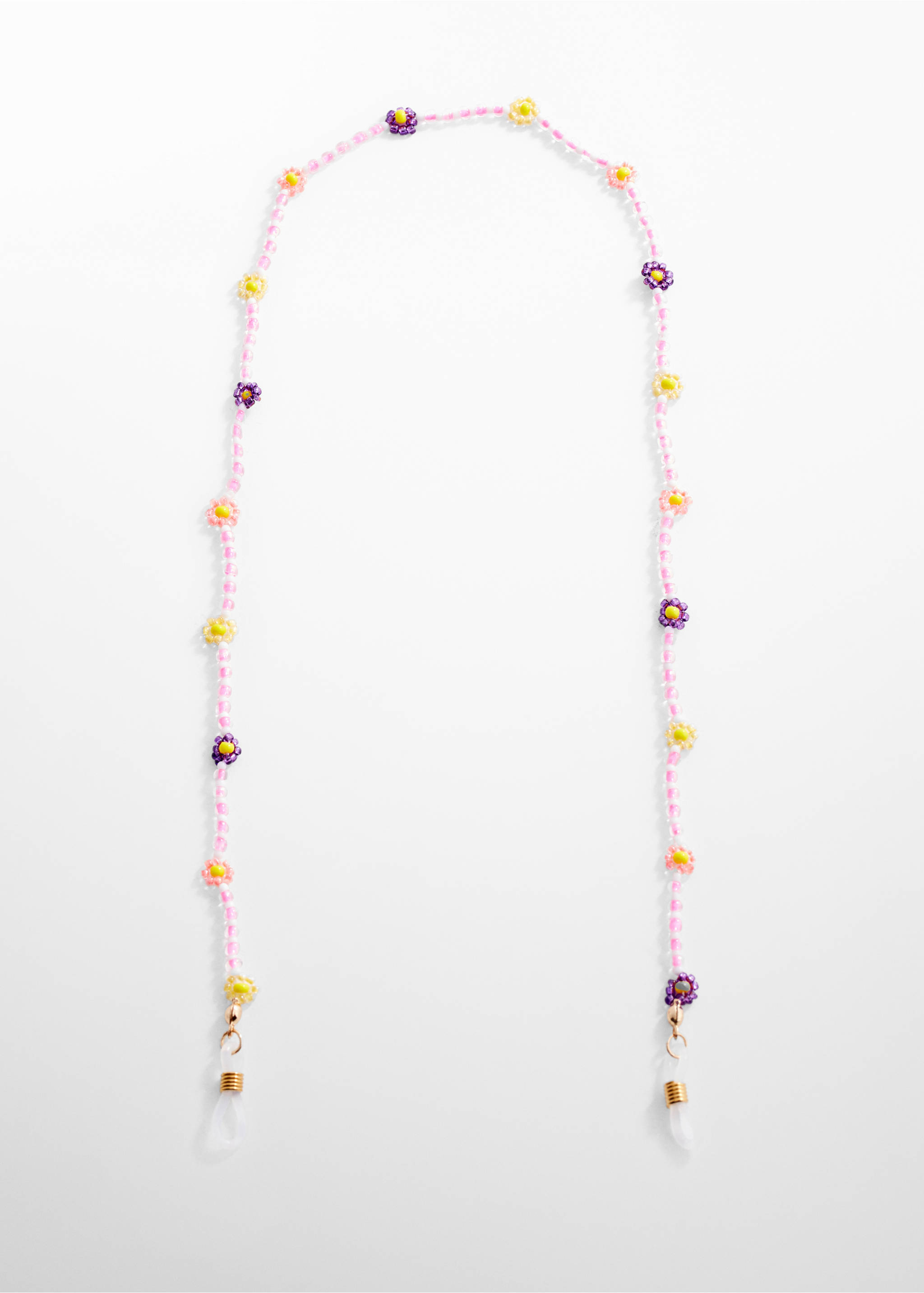 Floral glasses chain - Article without model, Pink. Ref: 67084769-00.