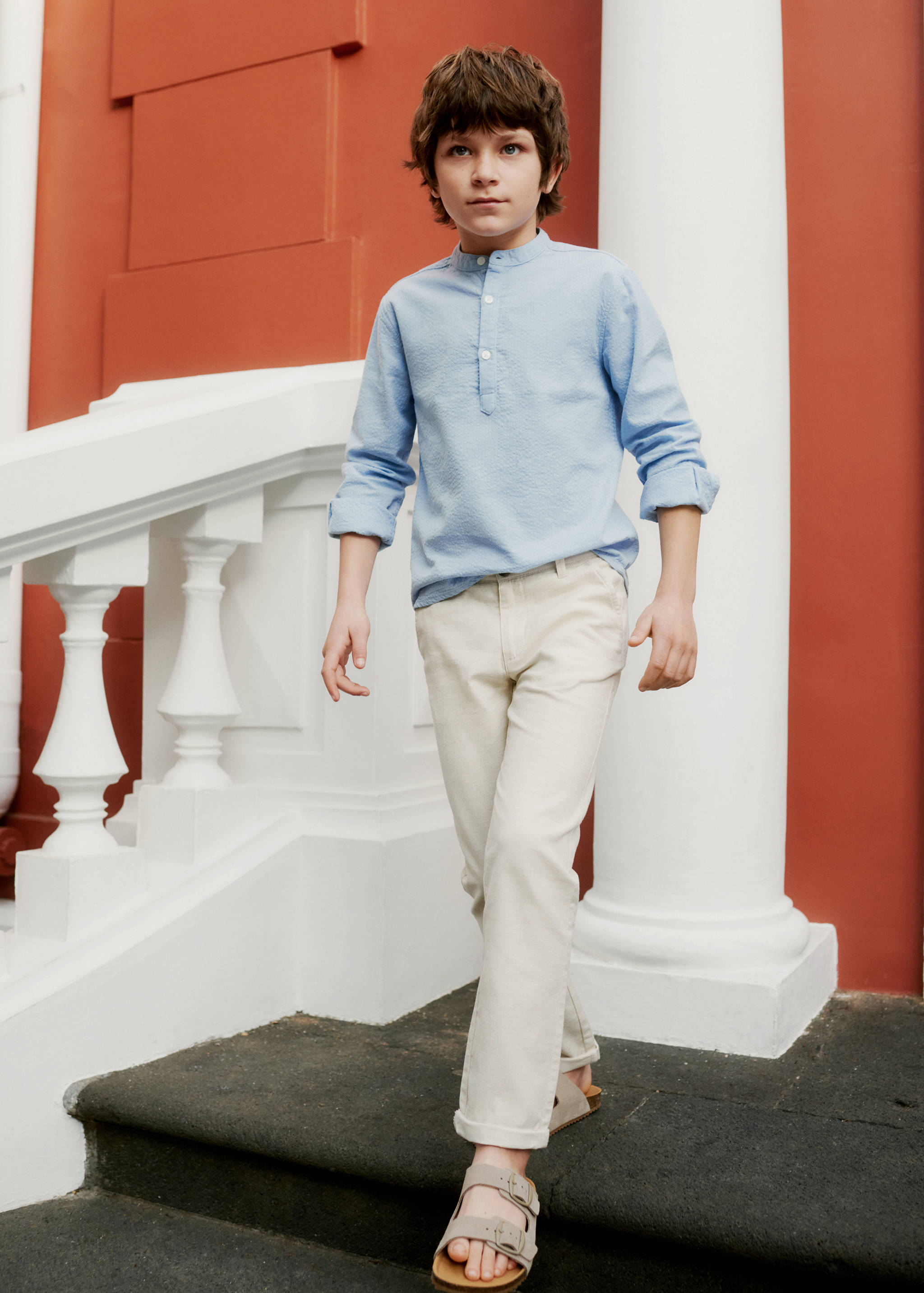 Linen chino pants - Details of the article 5