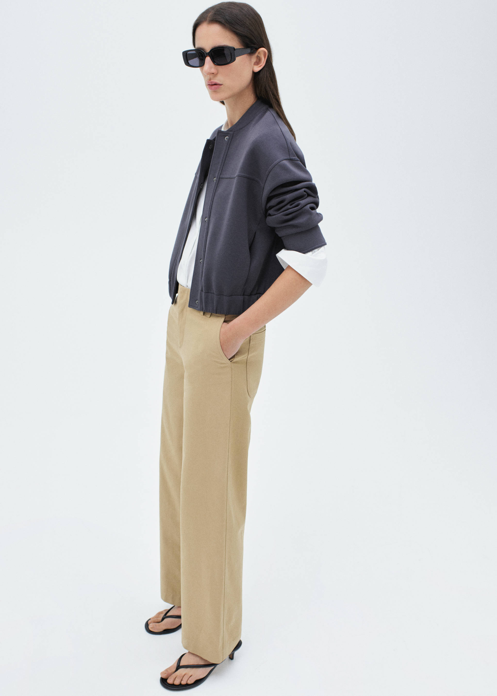 Bomber jacket decorative seams - Details of the article 7