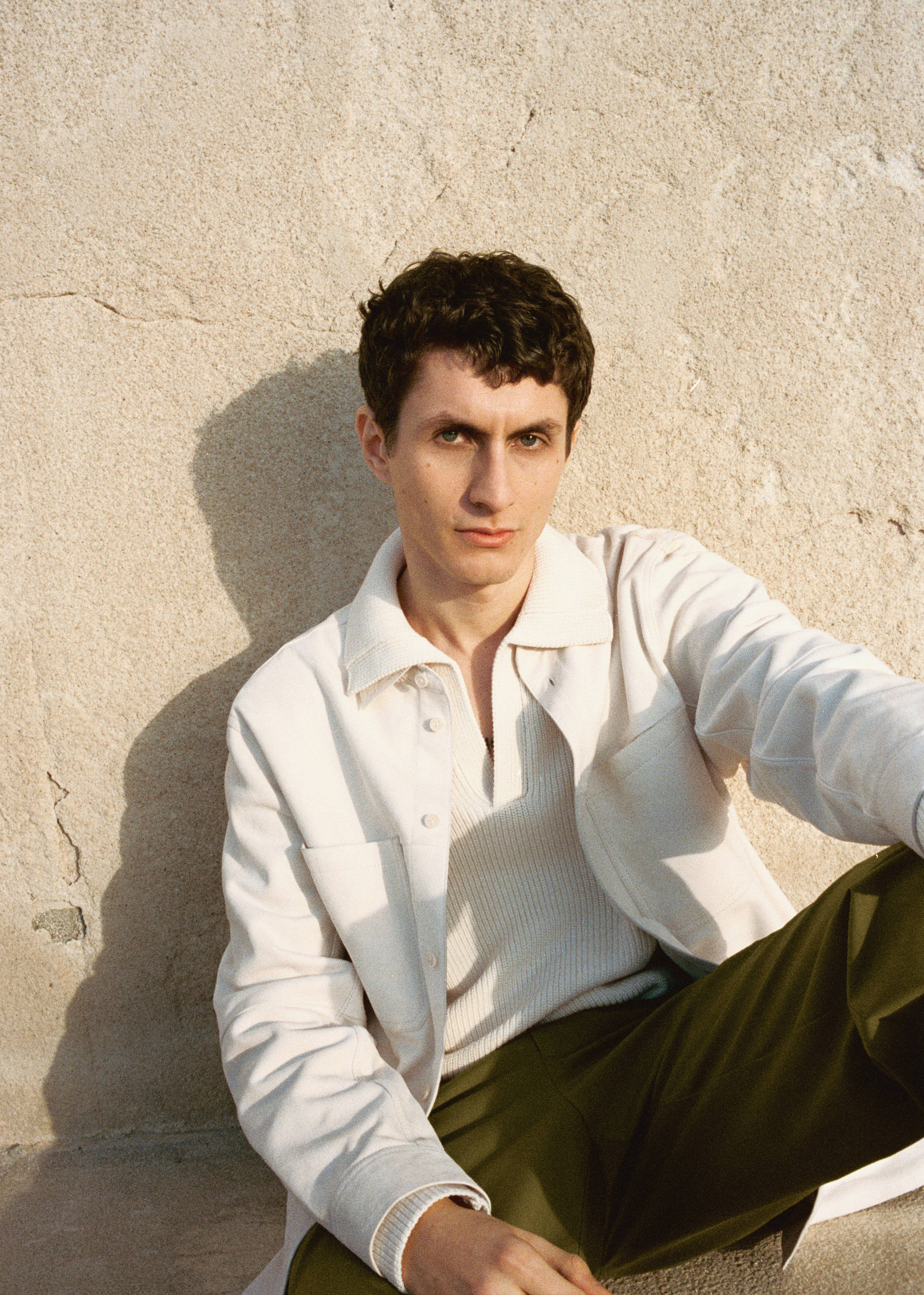 100% leather overshirt with pockets - Details of the article 5