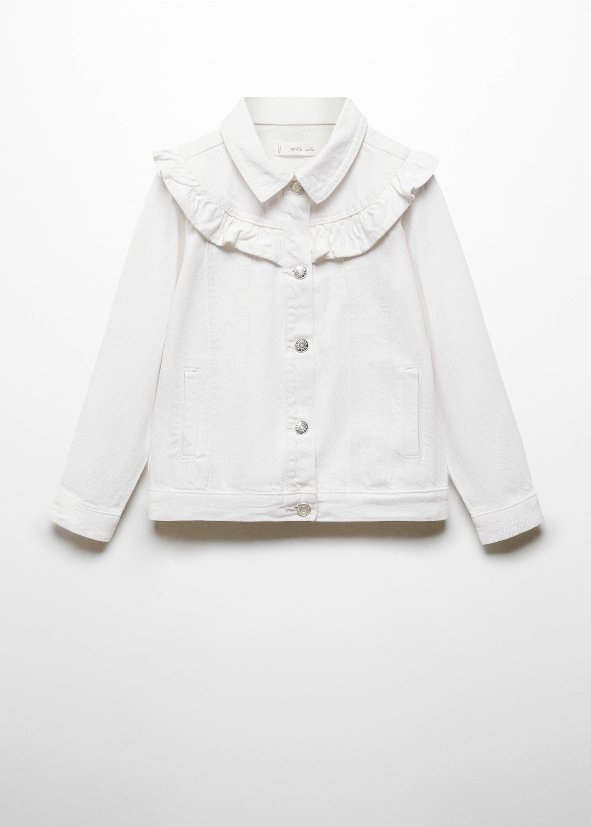 Cowgirl jacket with ruffles - Article without model, White. Ref: 67085139-00.