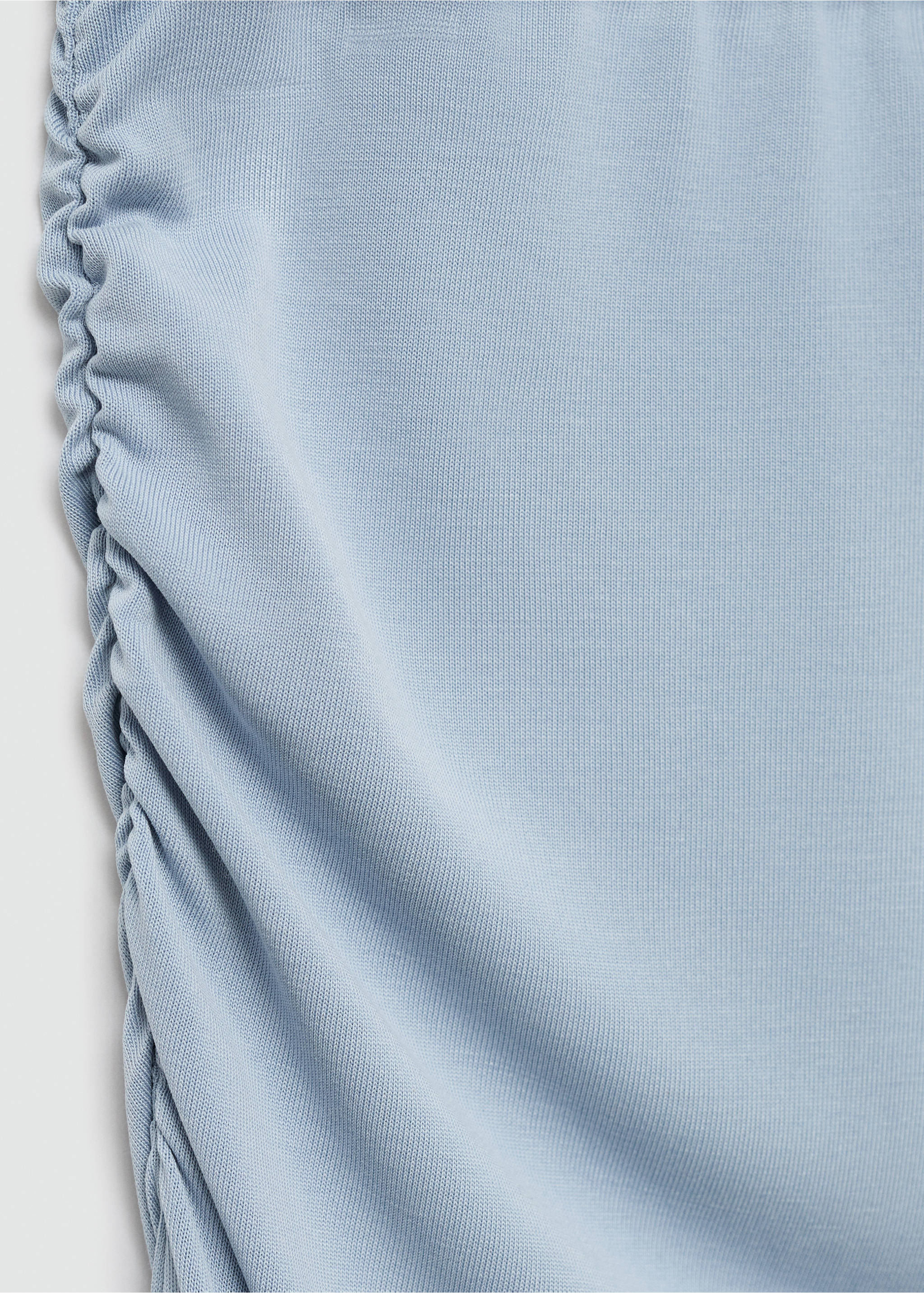 Fluid midi skirt - Details of the article 8, Sky Blue. Ref: 67085141-00.