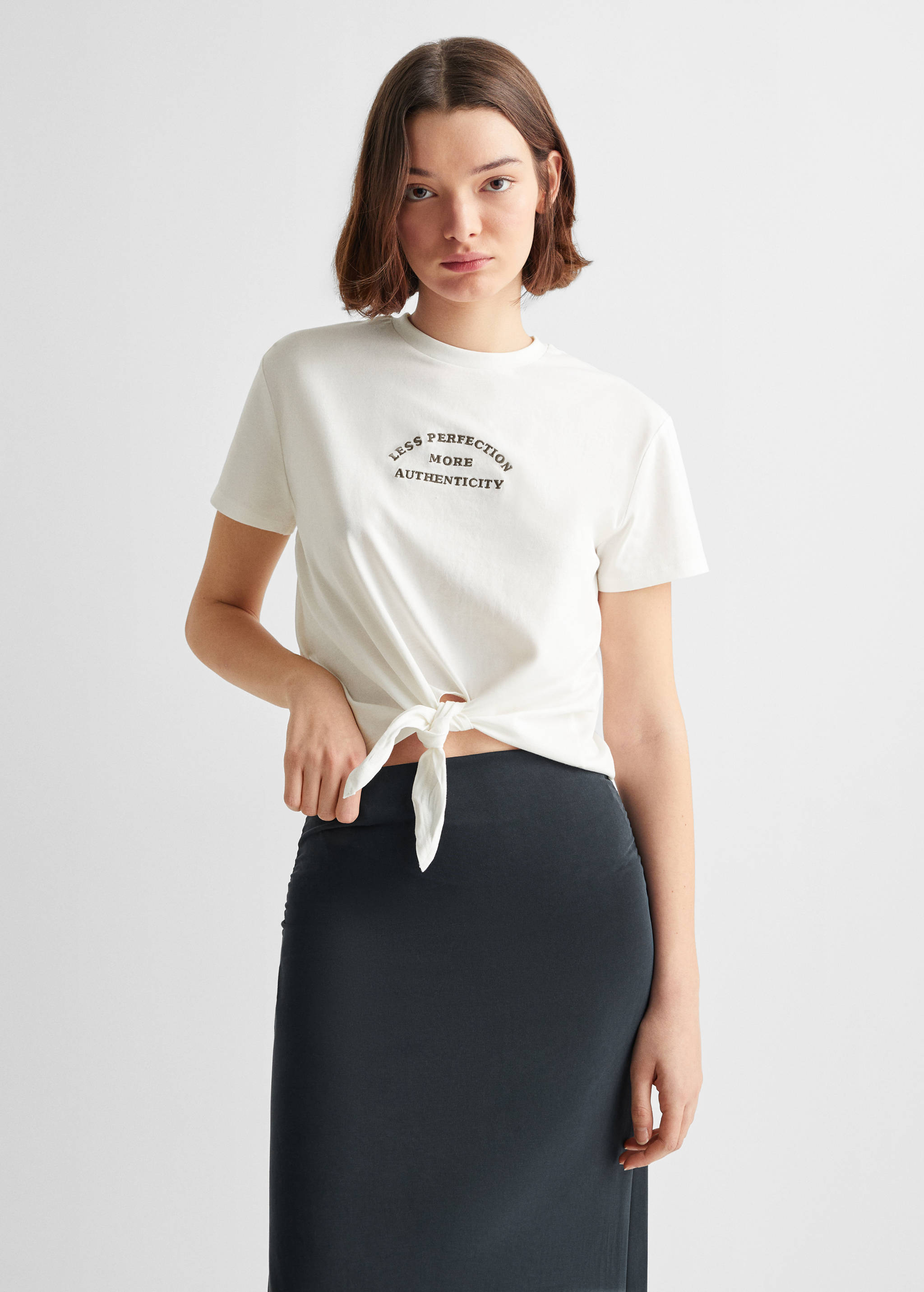 Fluid midi skirt - Medium plane