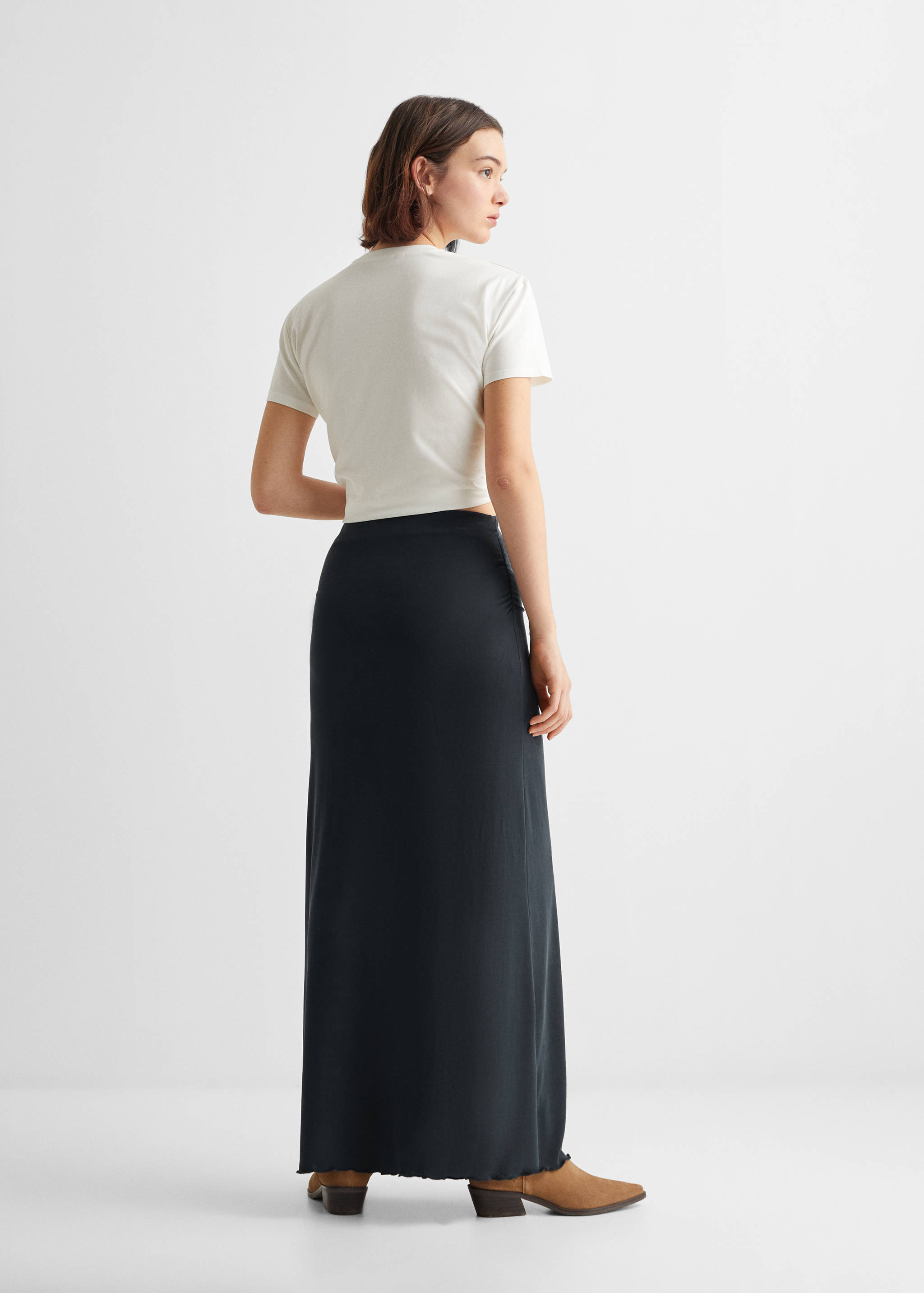 Fluid midi skirt - Reverse of the article