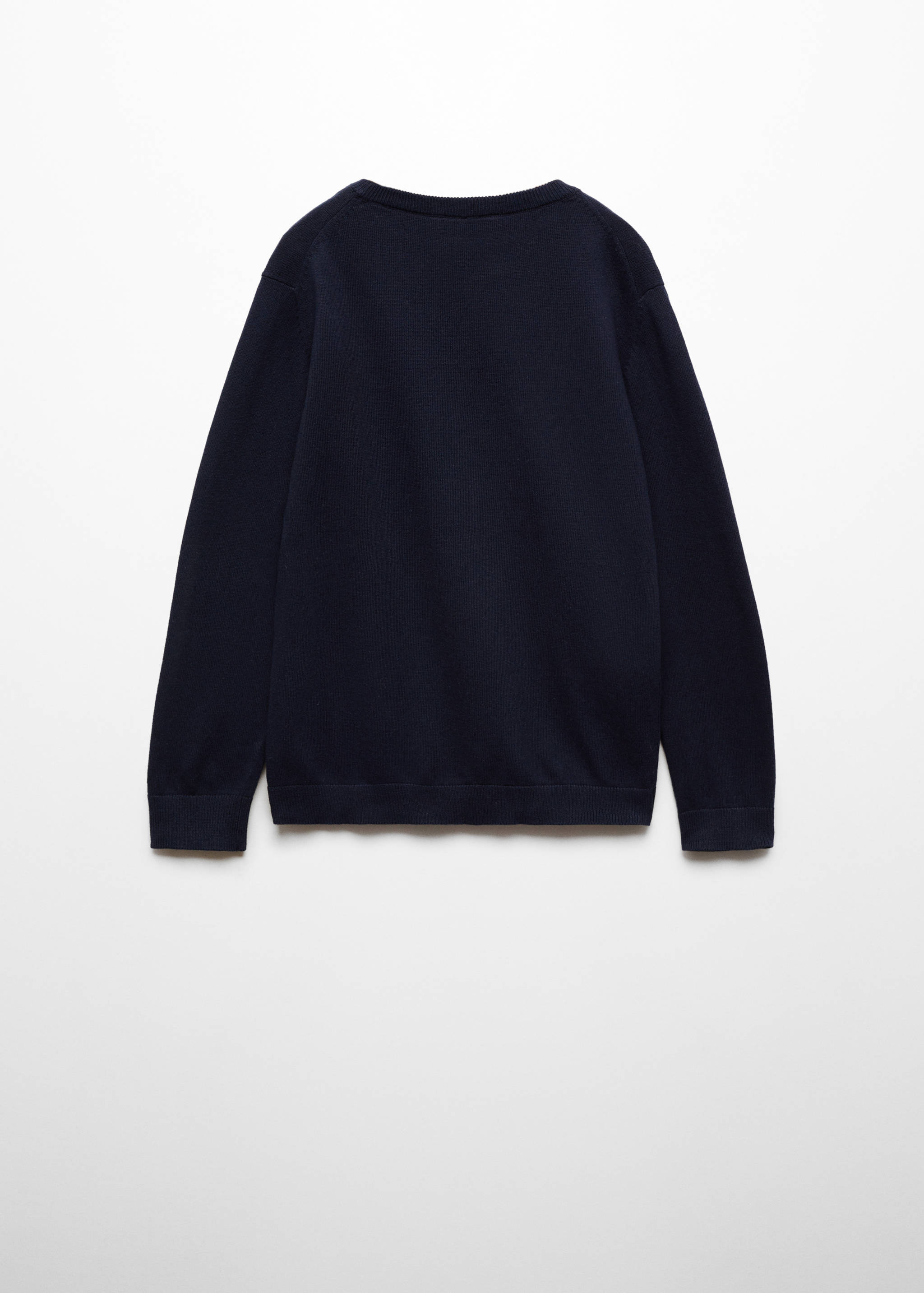 Knit cotton sweater - Reverse of the article