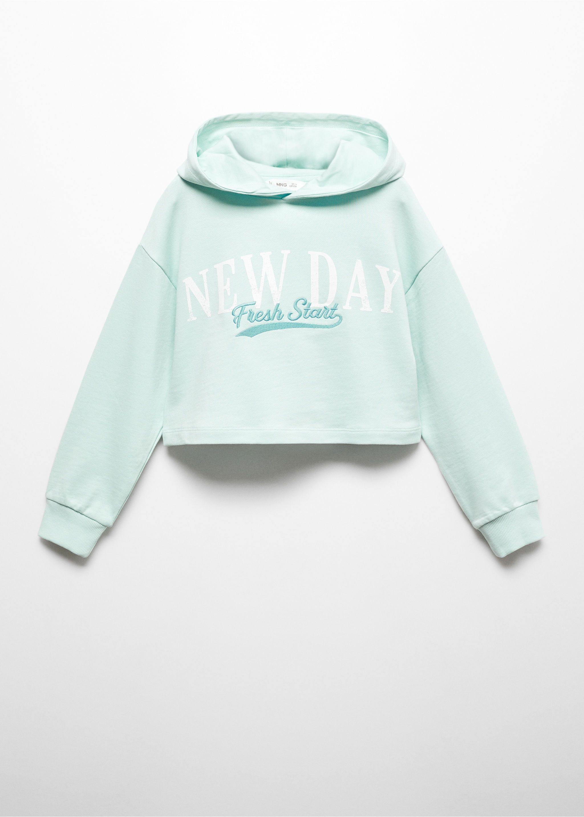 Crop-Sweatshirt mit Schriftzug - Artikel ohne Model