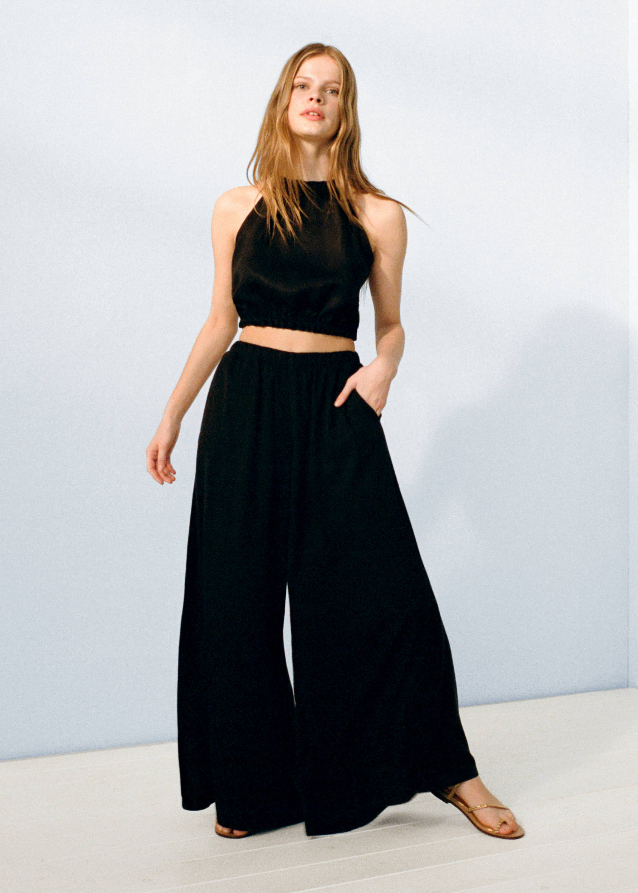 Draped crop top - Details of the article 6