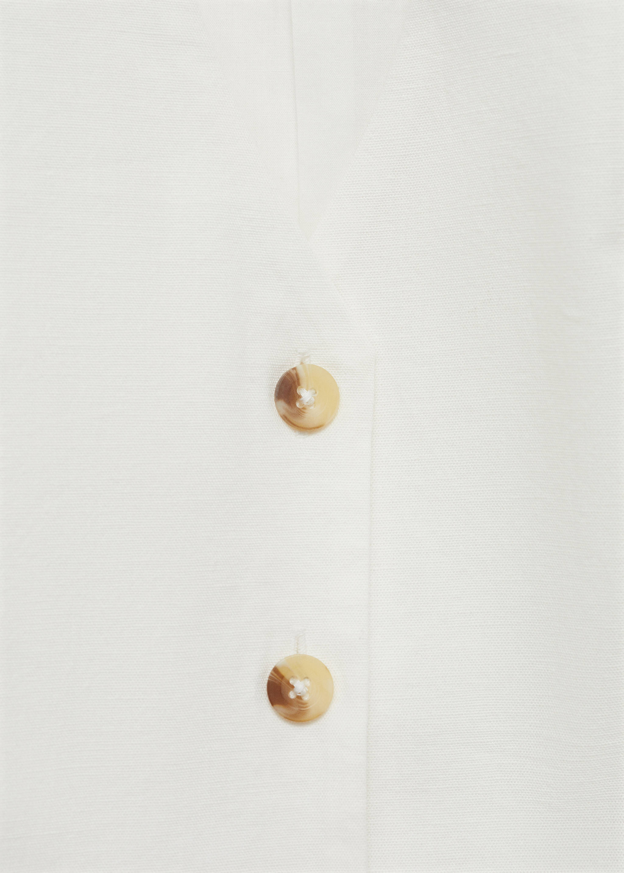Linen waistcoat with buttons - Details of the article 8