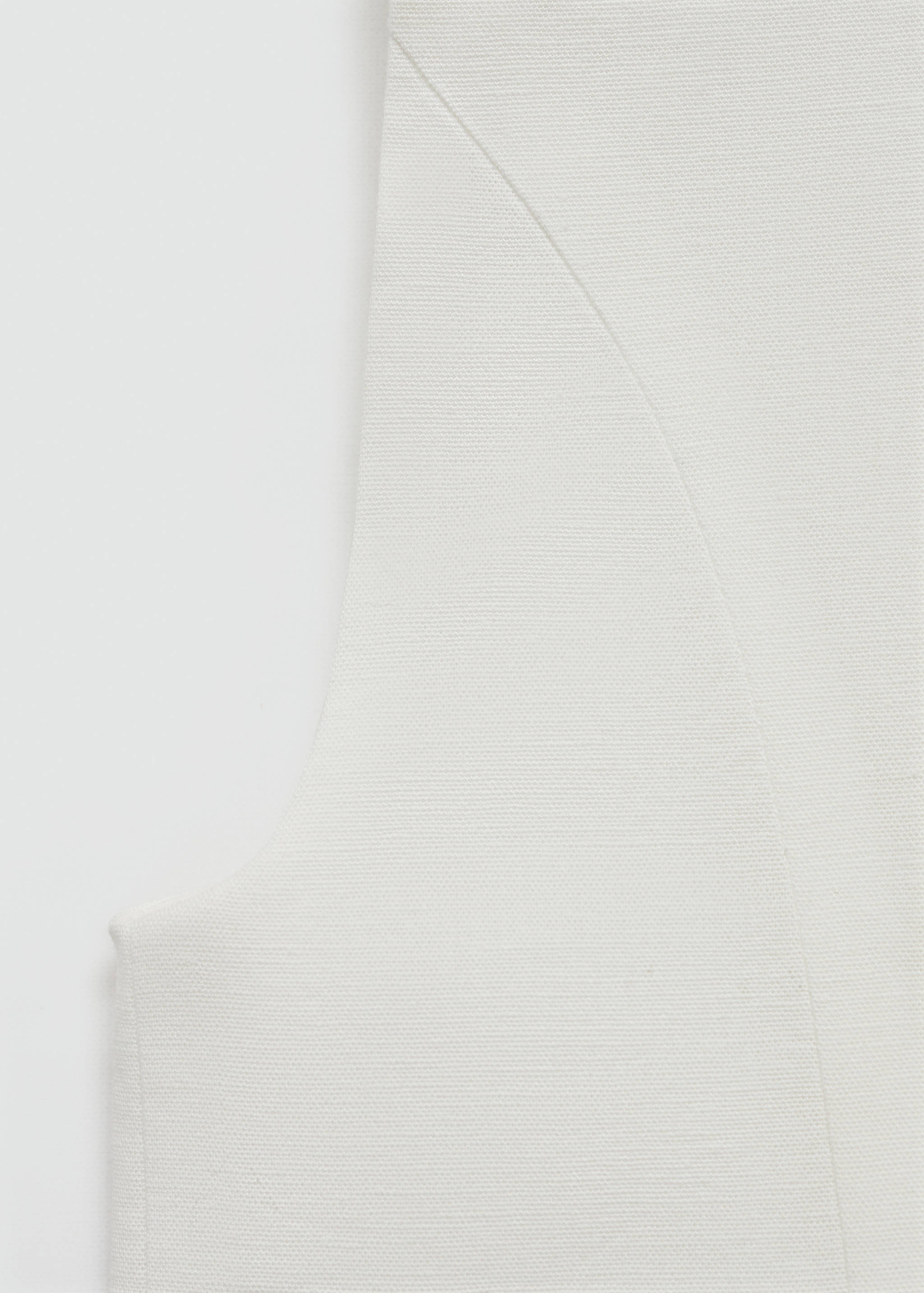 Linen waistcoat with buttons - Details of the article 0