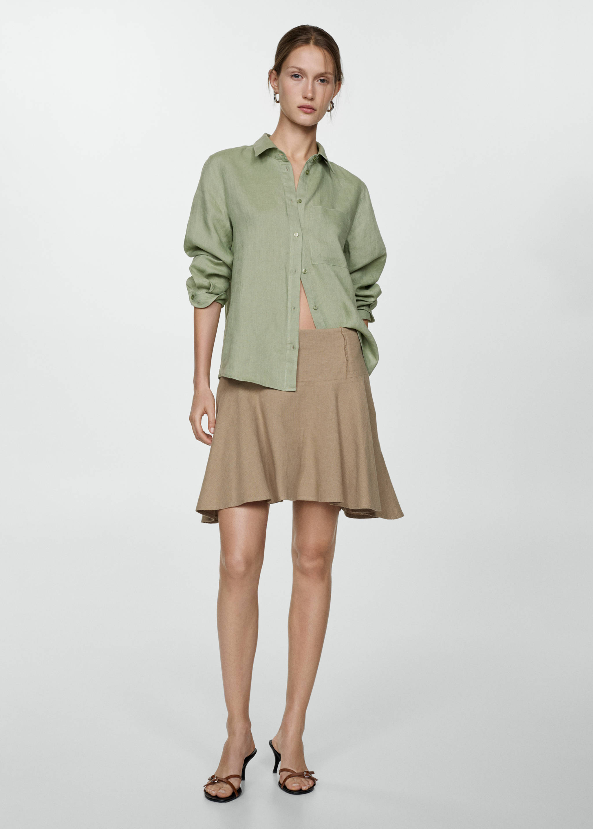 Linen 100% shirt - General plane