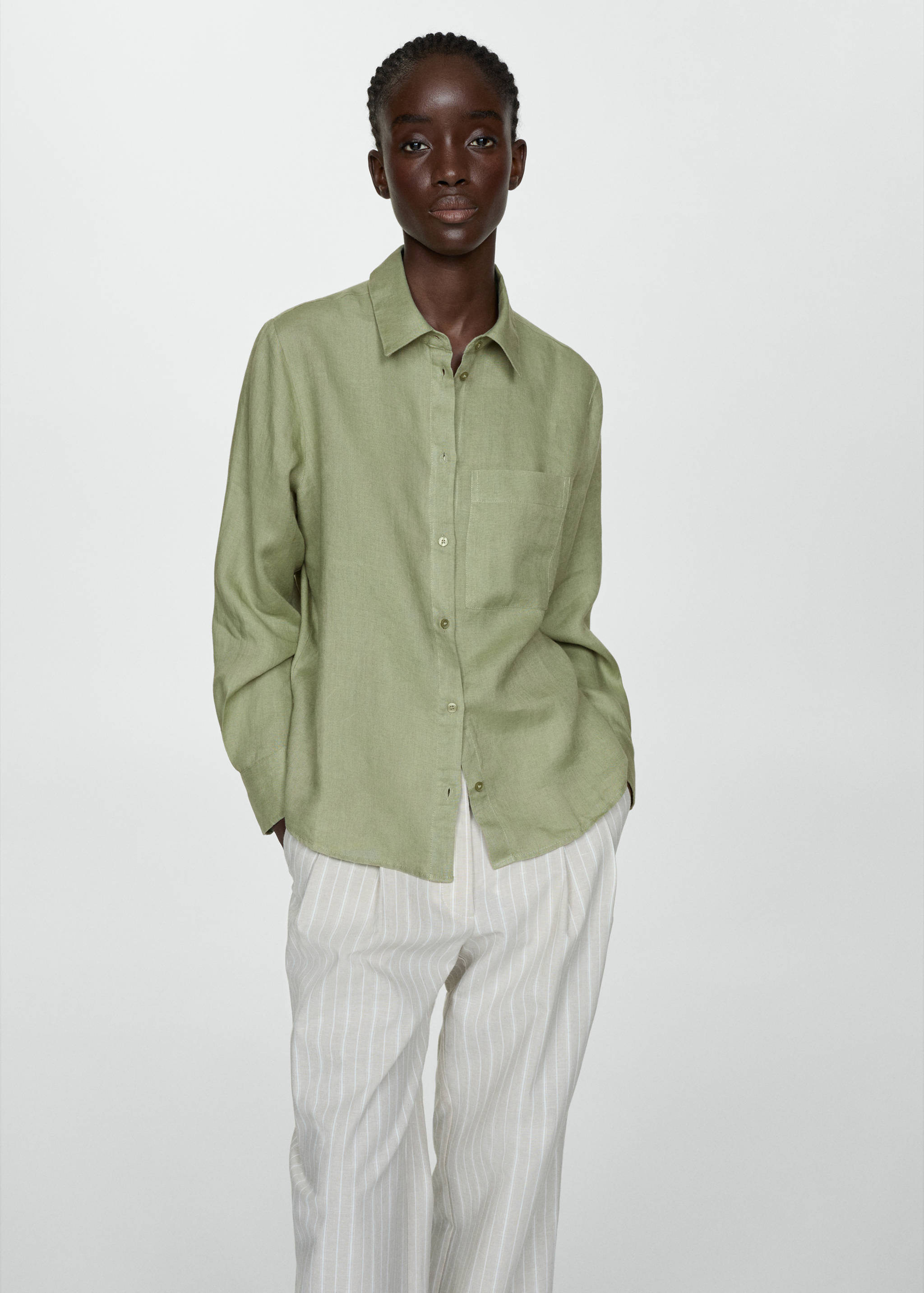 Linen 100% shirt - Medium plane