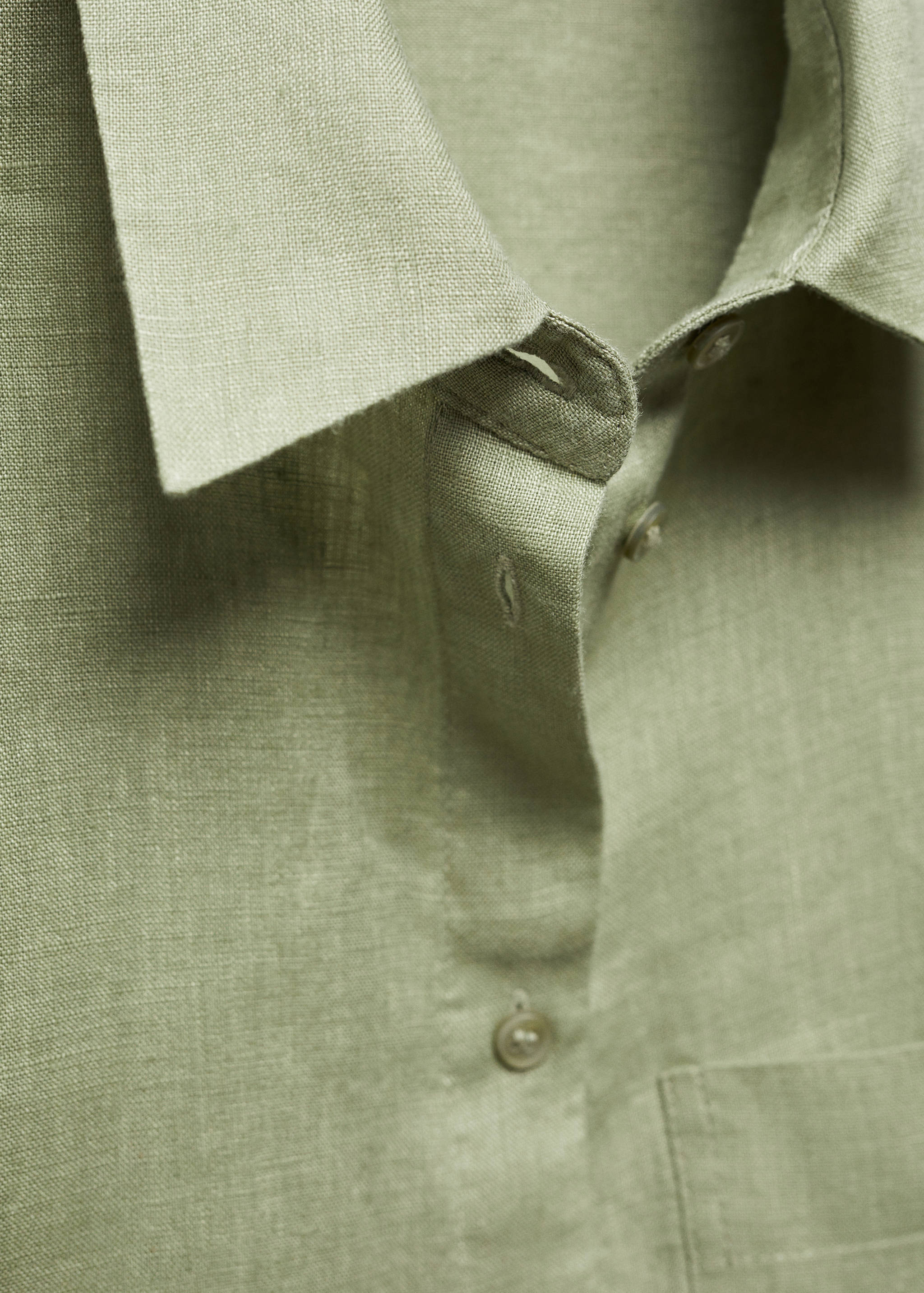 Linen 100% shirt - Details of the article 8
