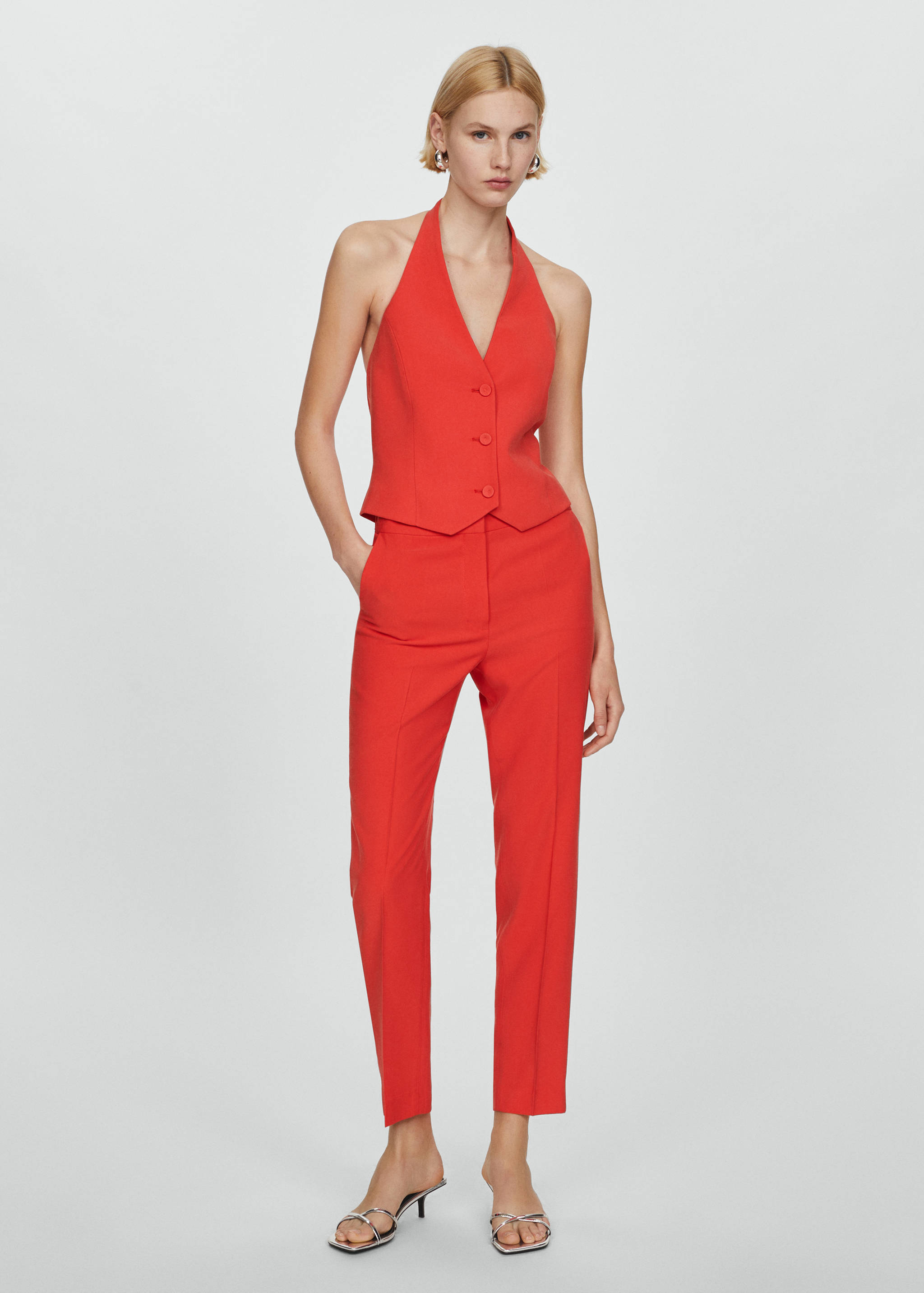 Chaleco traje botones - Plano general
