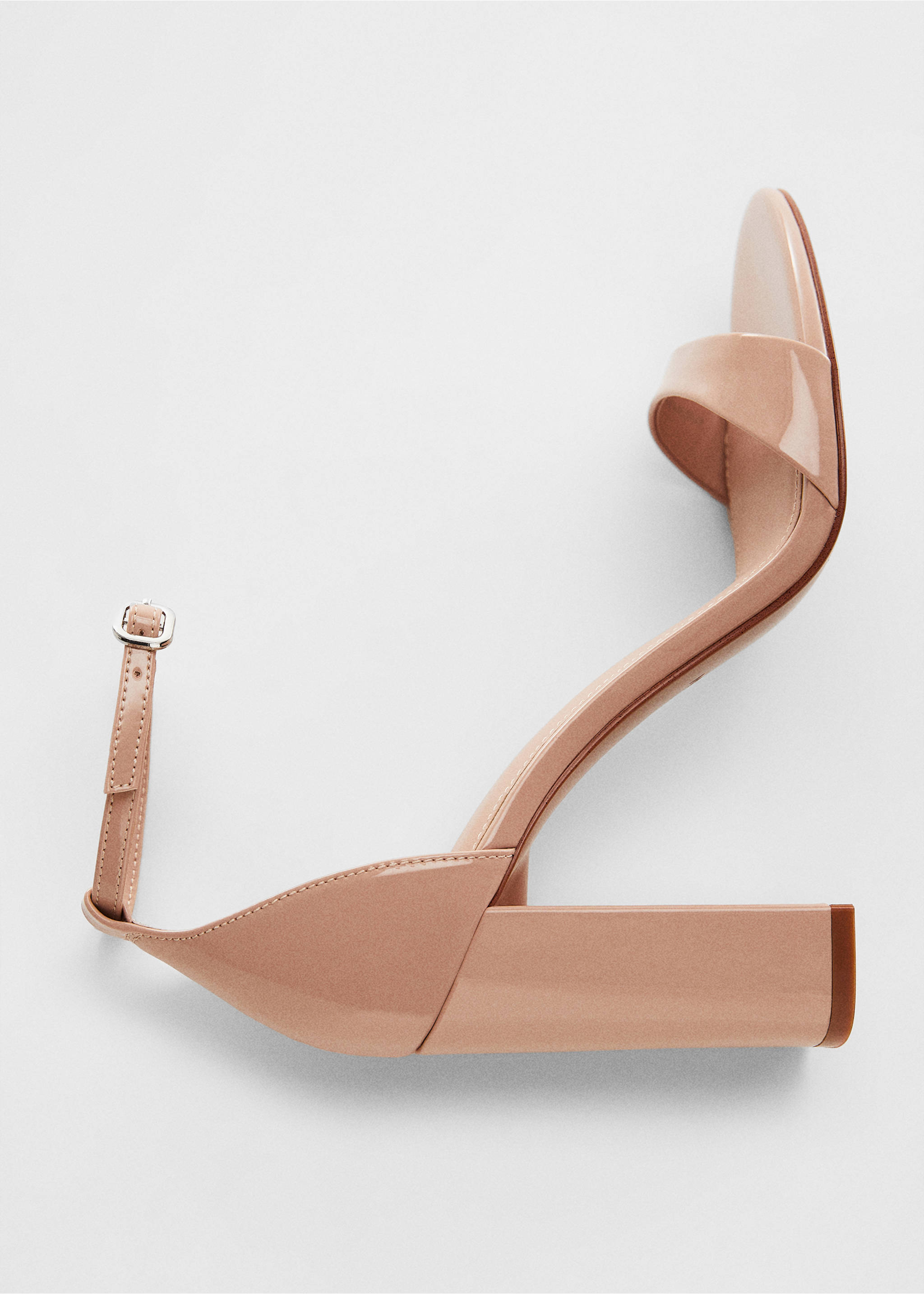Strappy heeled sandals - Details of the article 5, Nude. Ref: 67085730-00.
