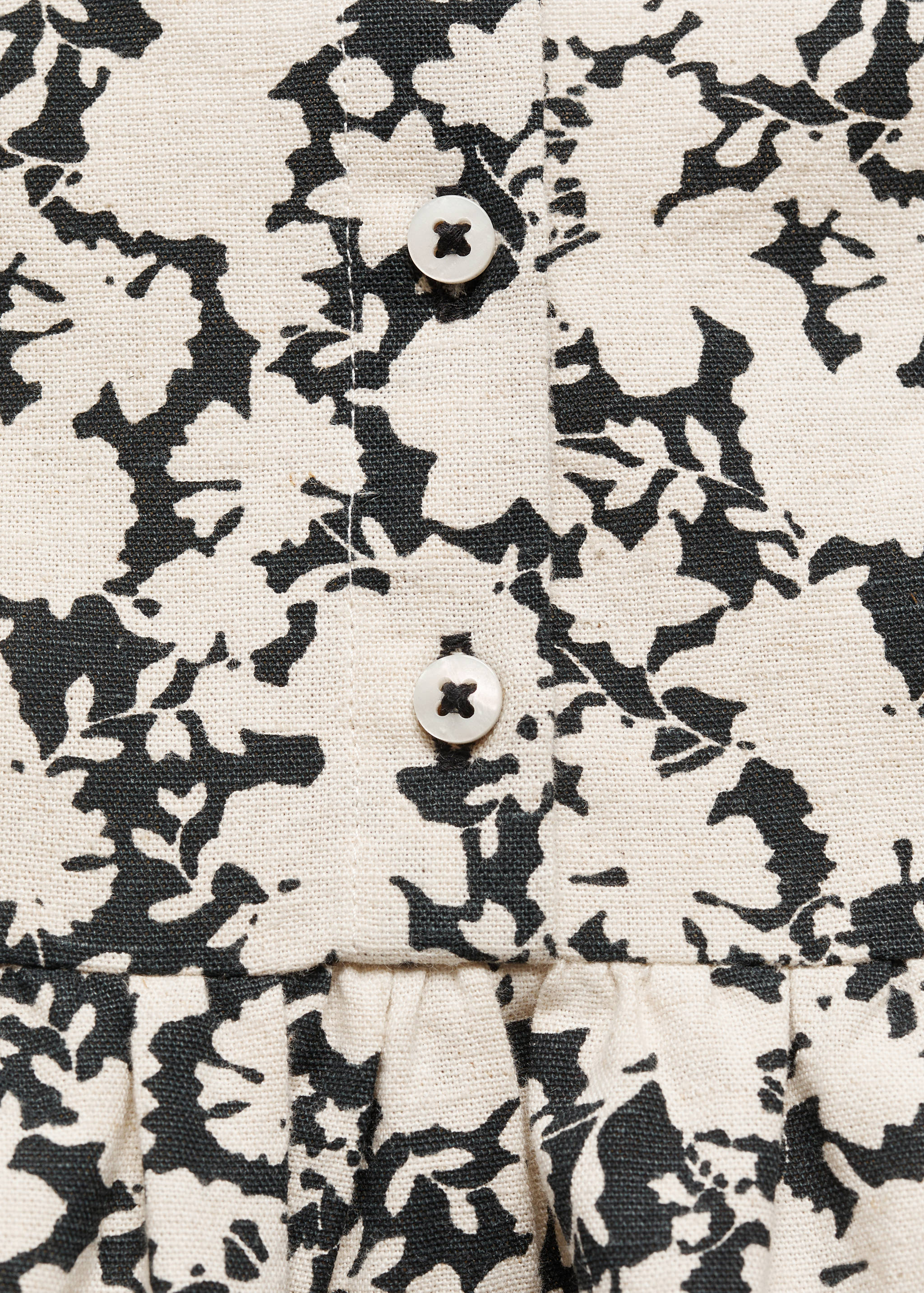 Robe lin imprimé - Détail de l'article 0