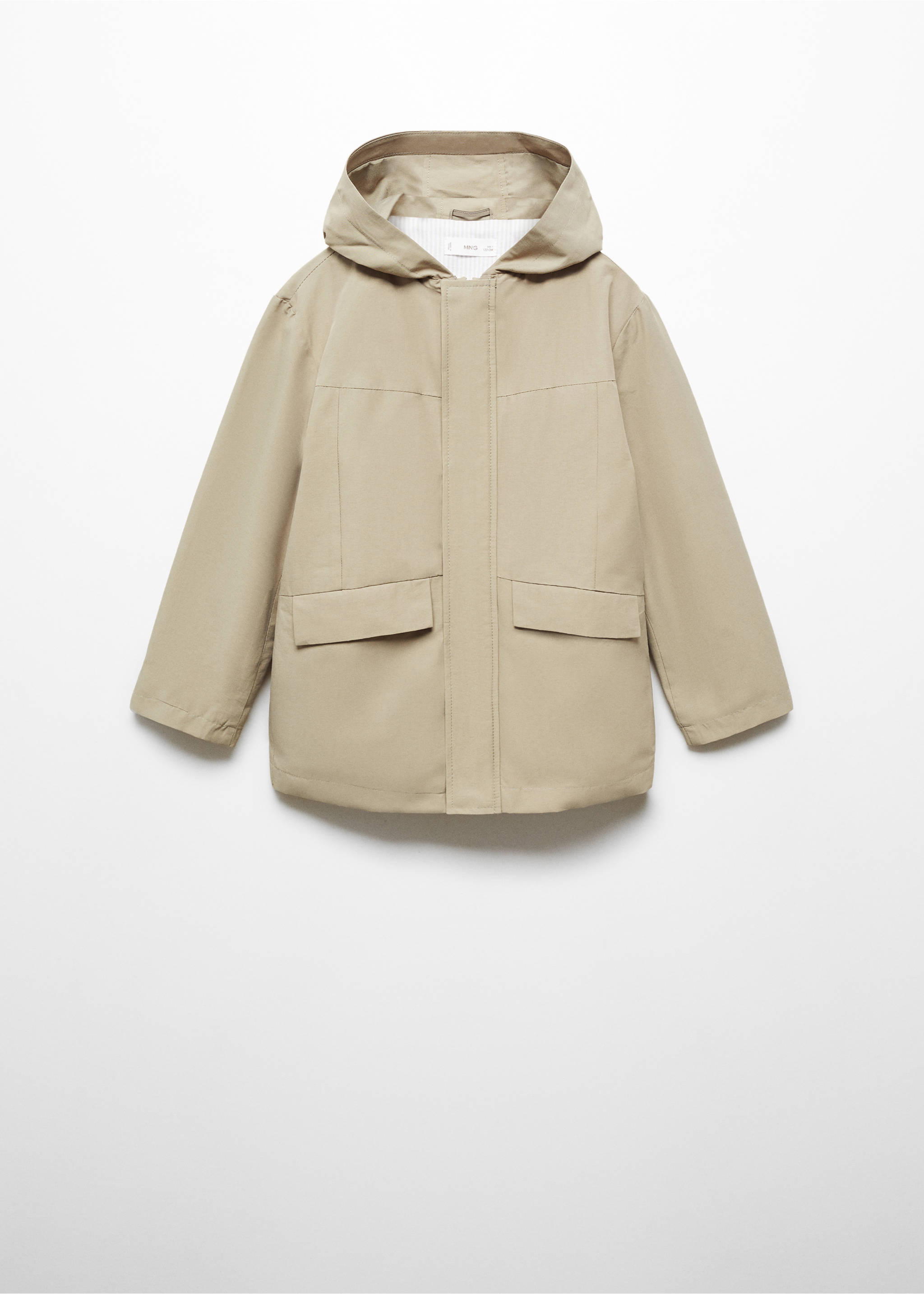 Hooded parka - Article without model, Medium Brown. Ref: 67085732-00.
