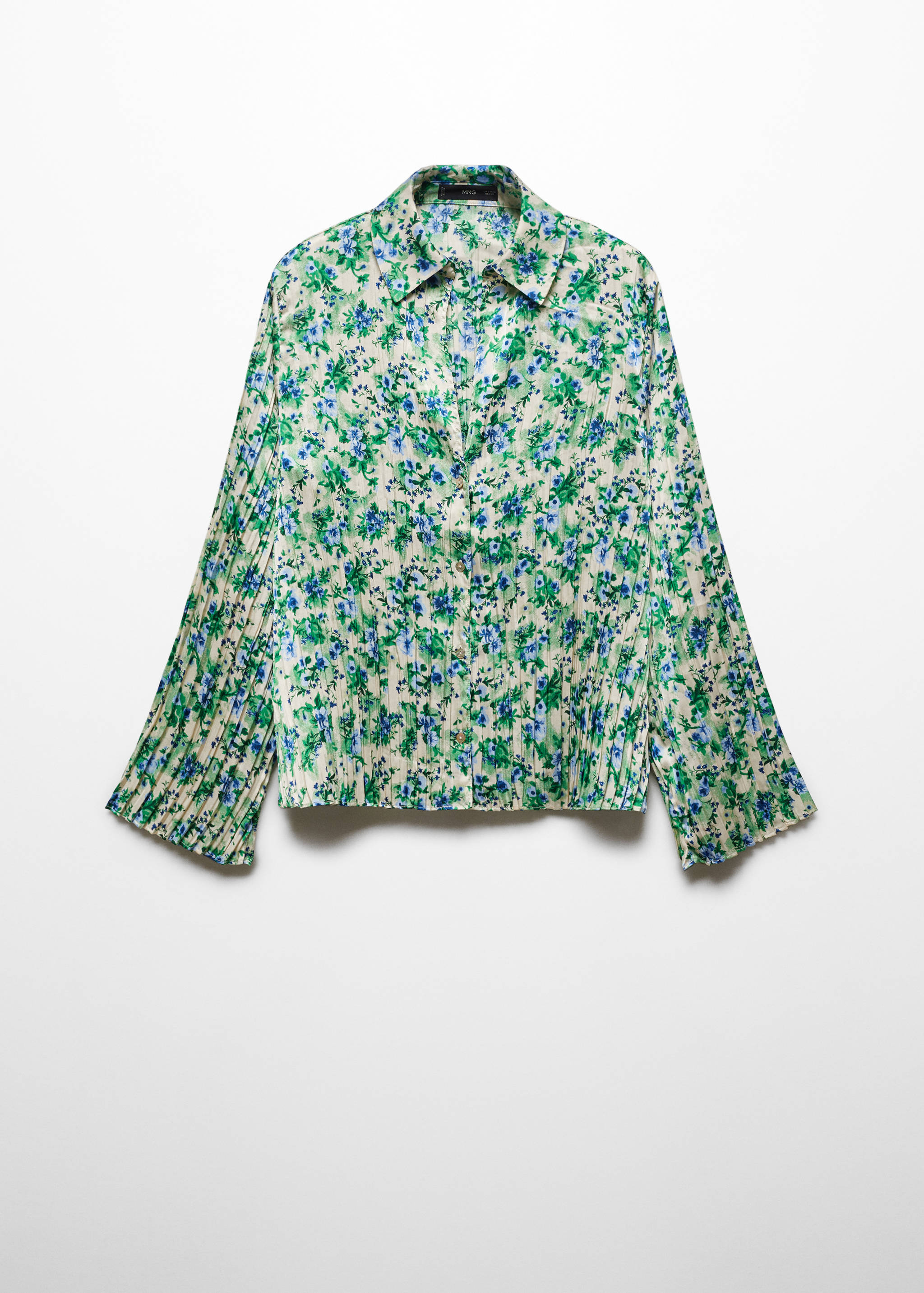 Printed shirred shirt - Article without model