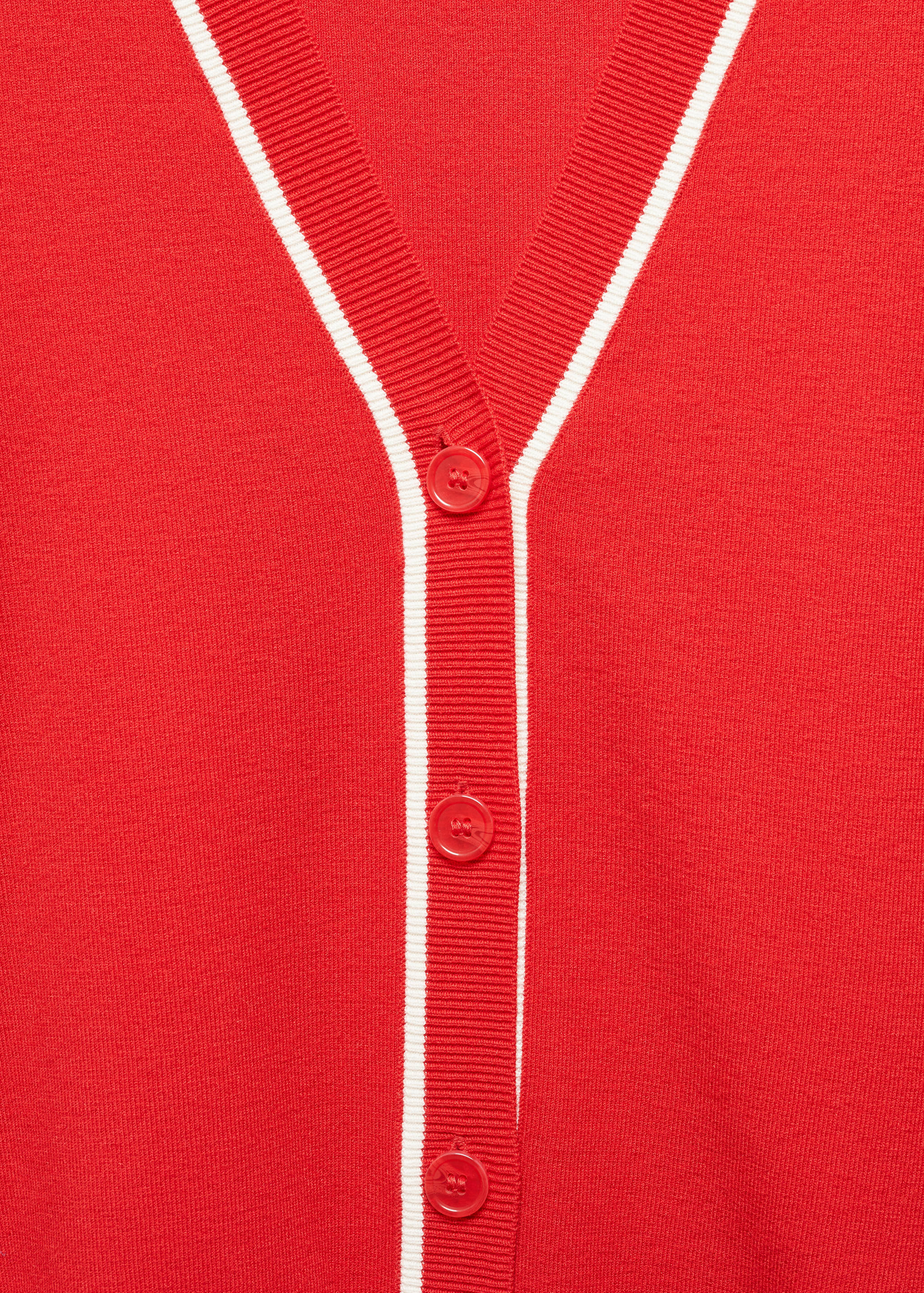 Contrast trims cardigan - Details of the article 8