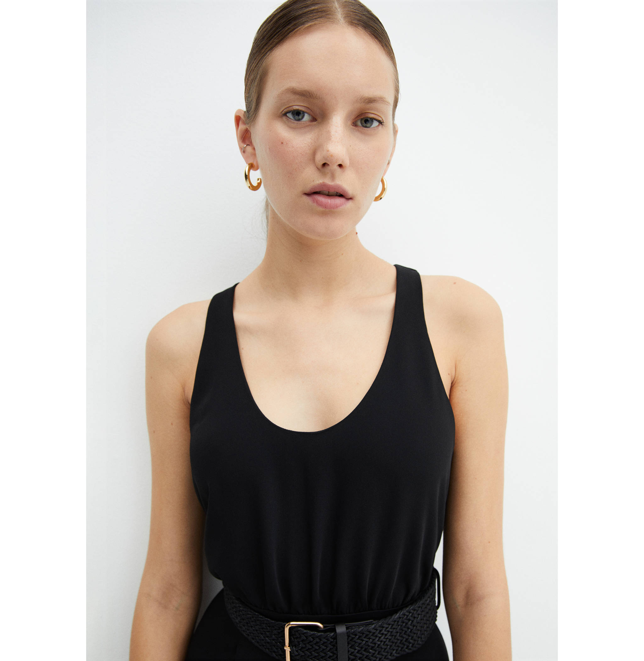 Belt long jumpsuit - Details of the article 1