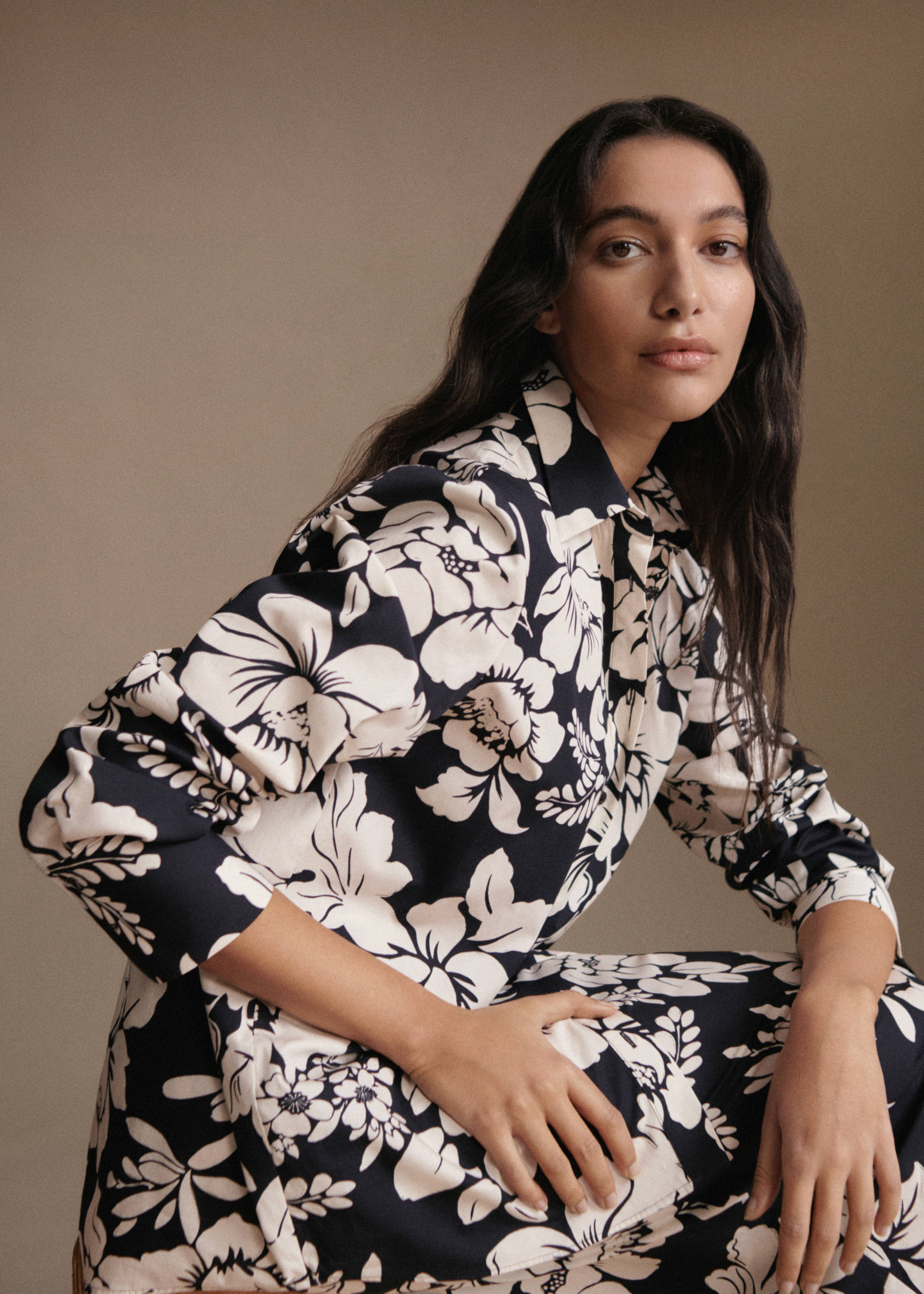 100% cotton floral-print shirt - Details of the article 7