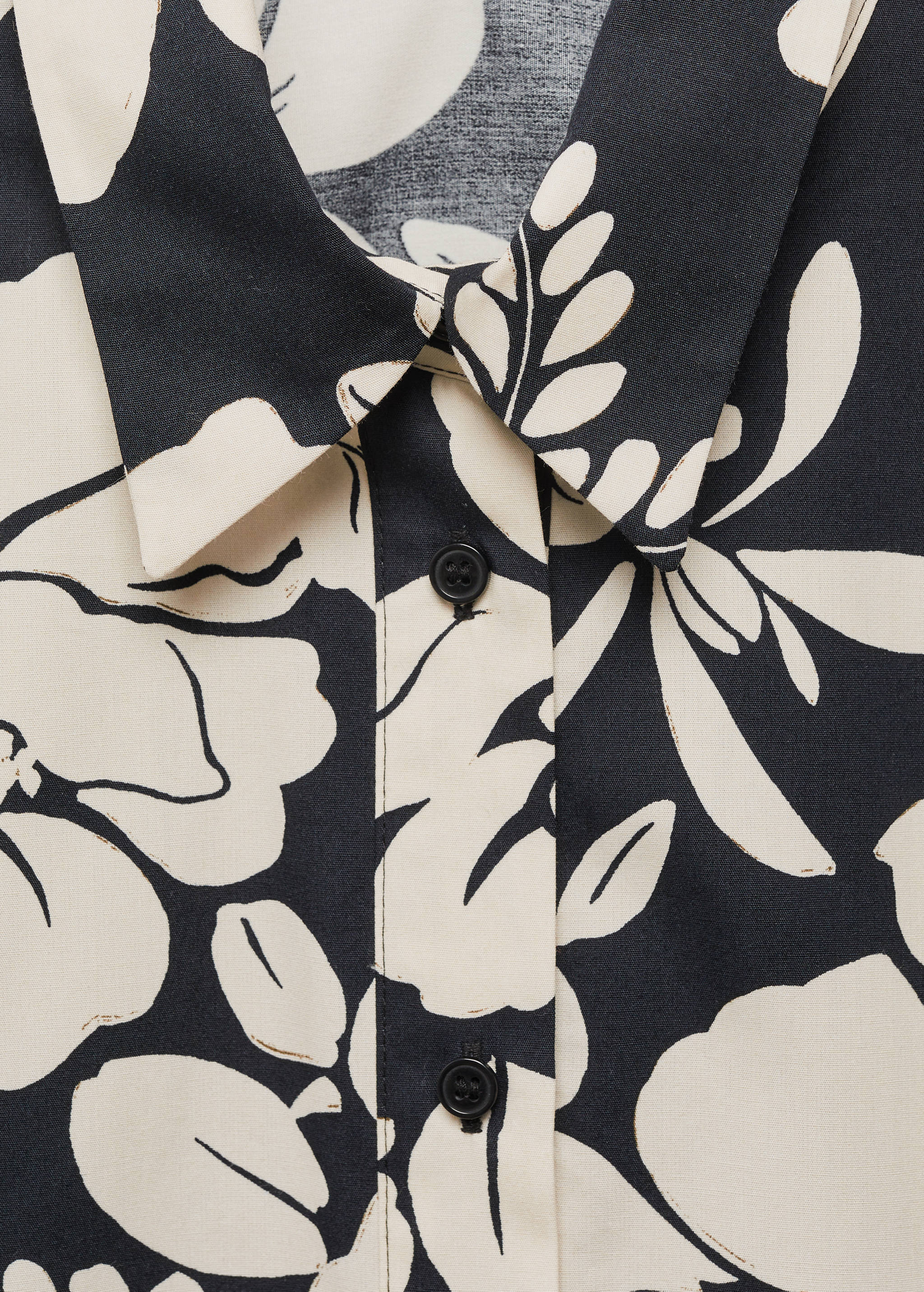 100% cotton floral-print shirt - Details of the article 8