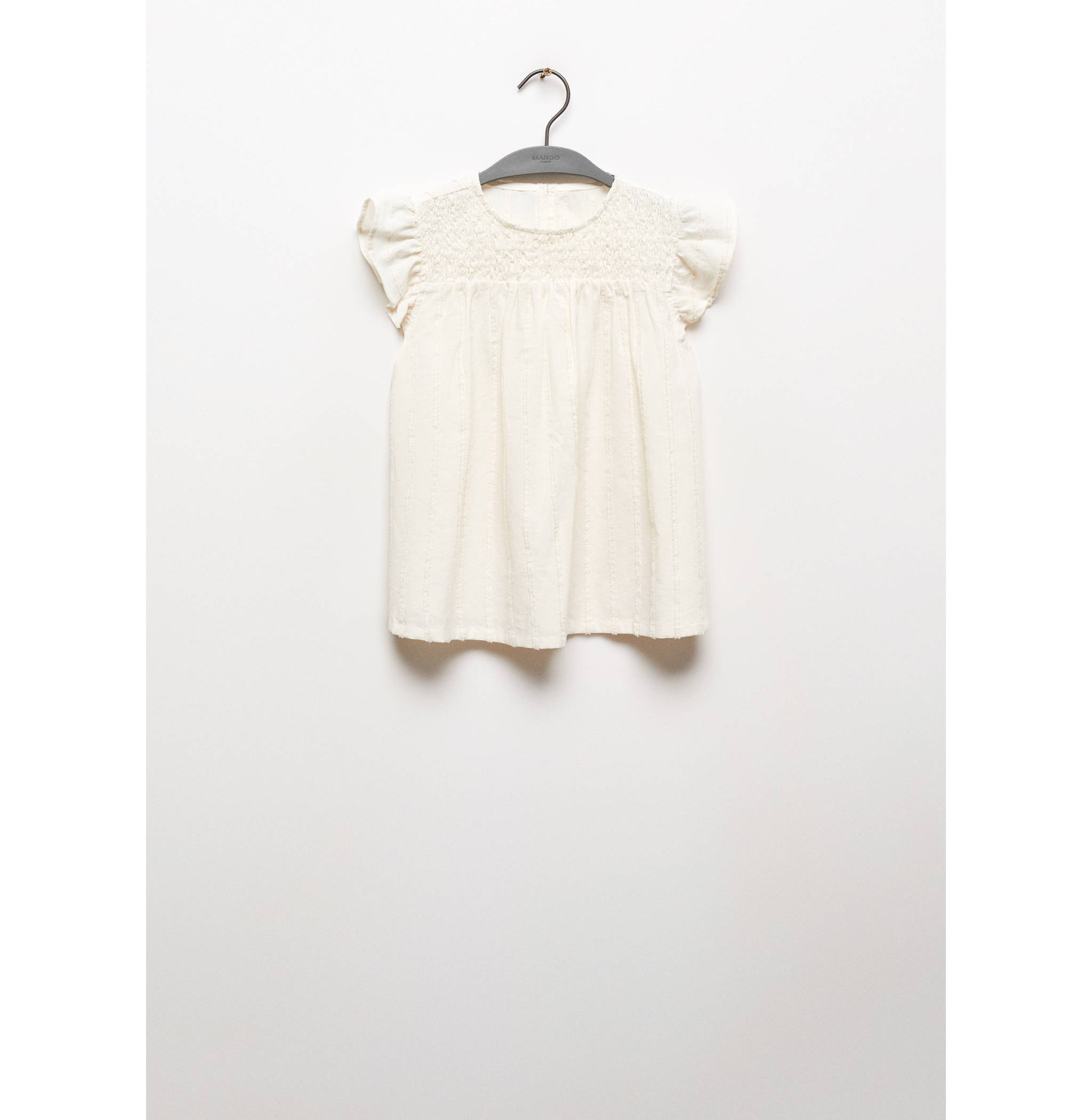 Ruched blouse with ruffles - Article without model