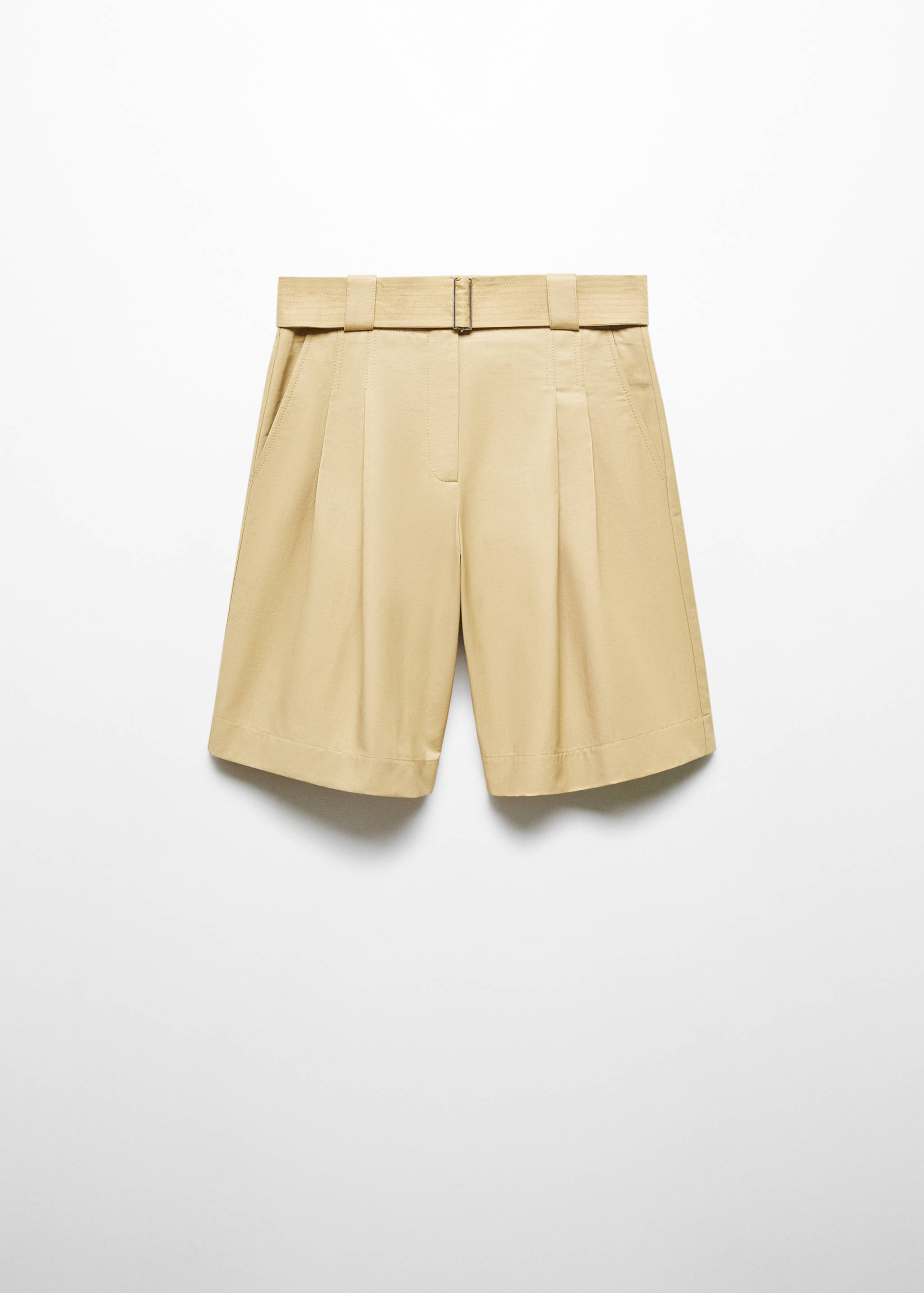 Bermuda shorts with pleat detail - Article without model