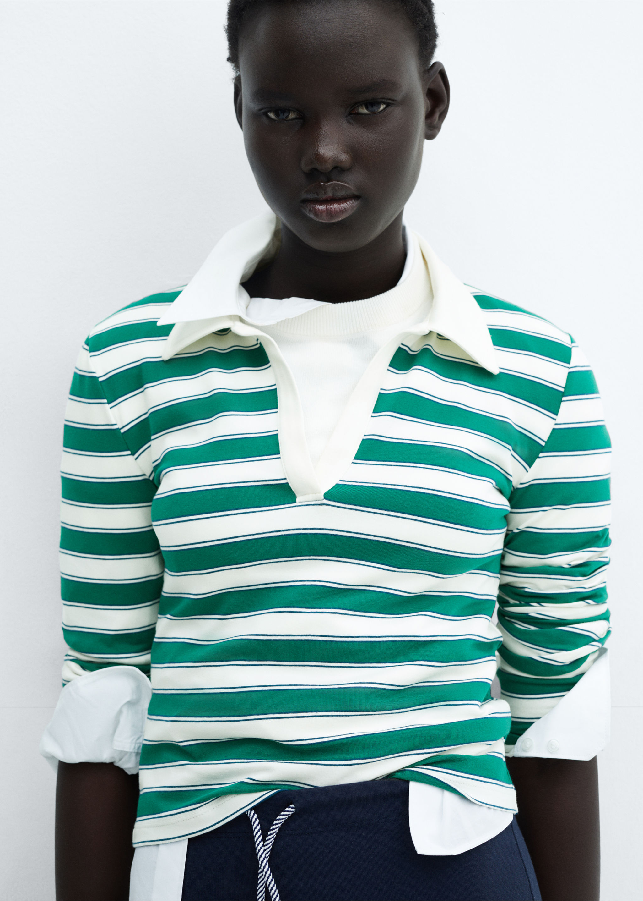 Polo coll pic ratlles - Detall de l'article 1