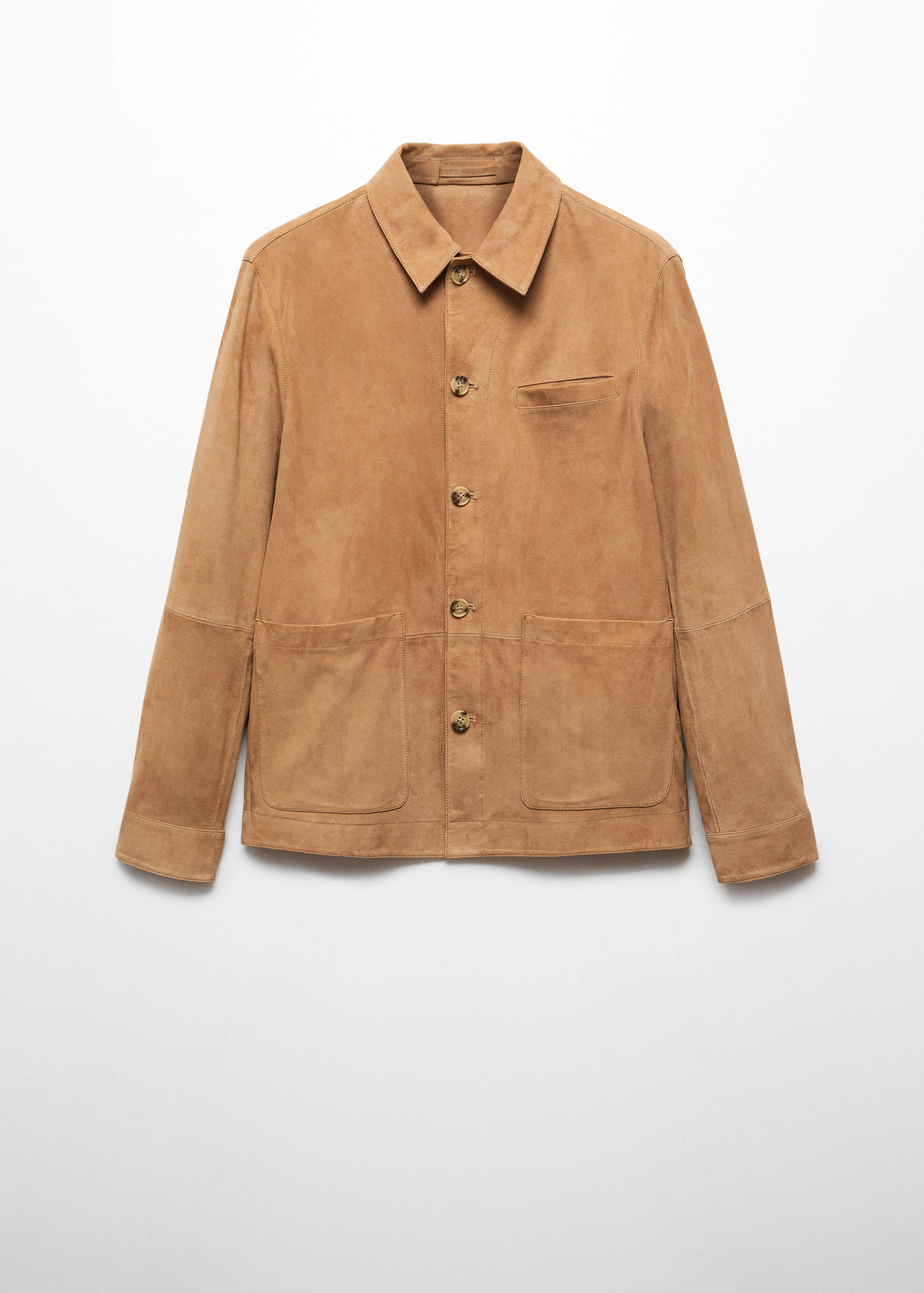 Wildleder-Overshirt mit Tasche - Artikel ohne Model